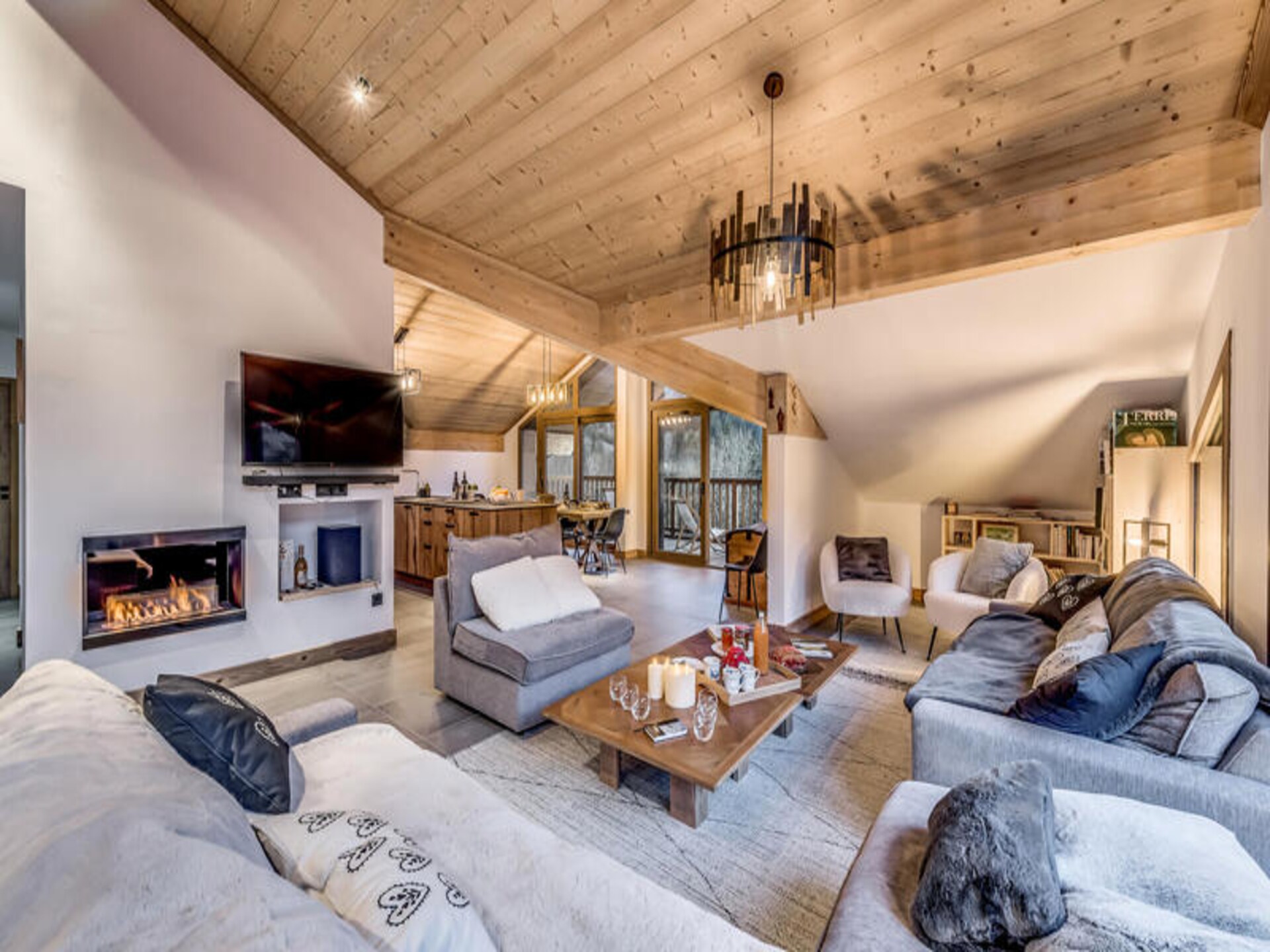 Luxe duplex voor 14 personen met jacuzzi en uitzicht op de Vanoise - foto 17