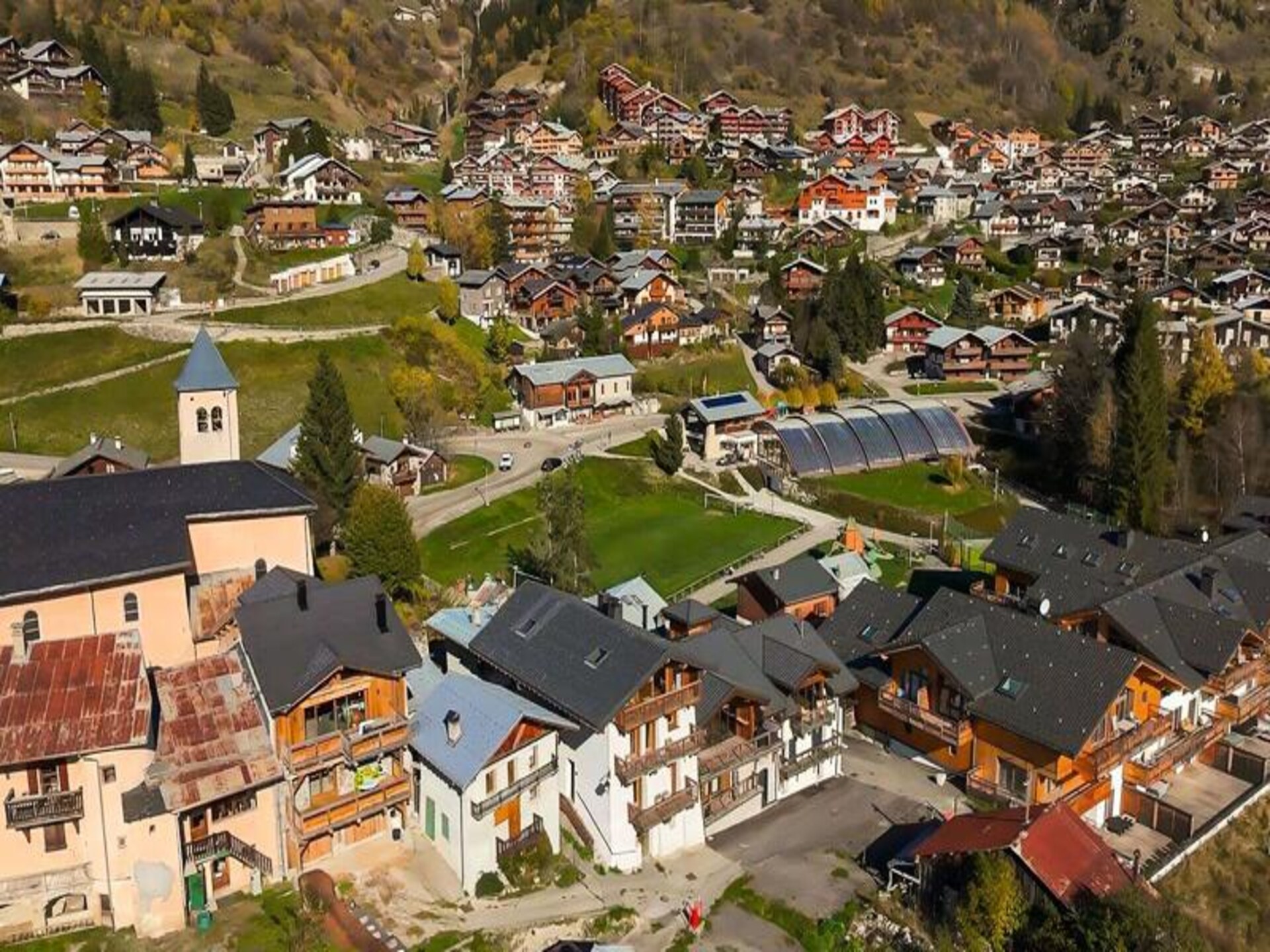 Luxe appartement Champagny en Vanoise | 8 personen | Terras met bergzicht - foto 16