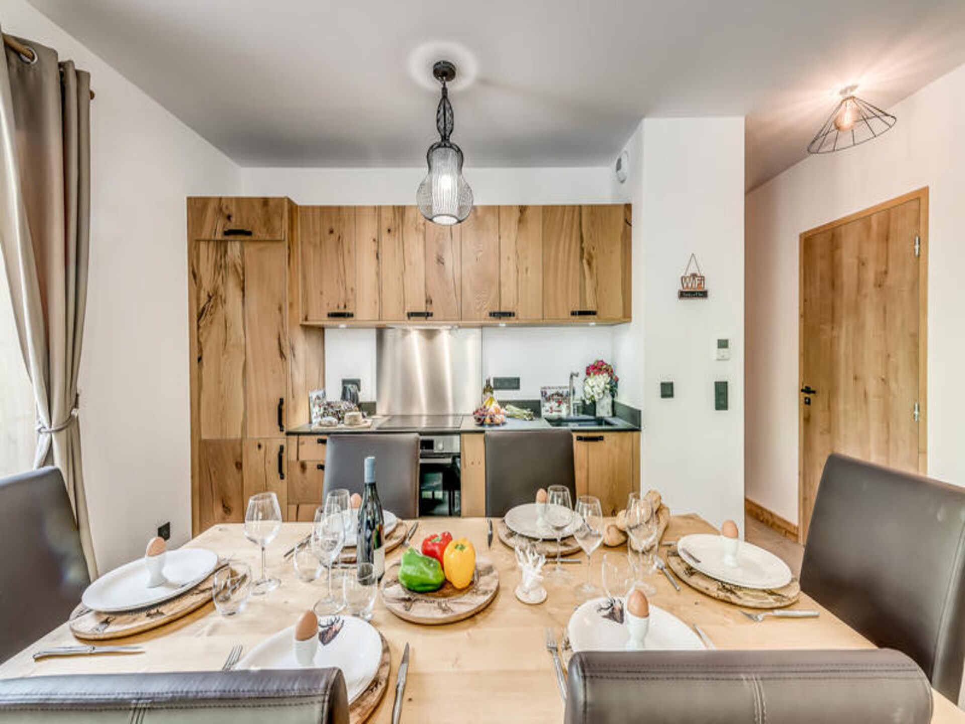Luxe appartement Champagny en Vanoise | 8 personen | Terras met bergzicht - foto 22