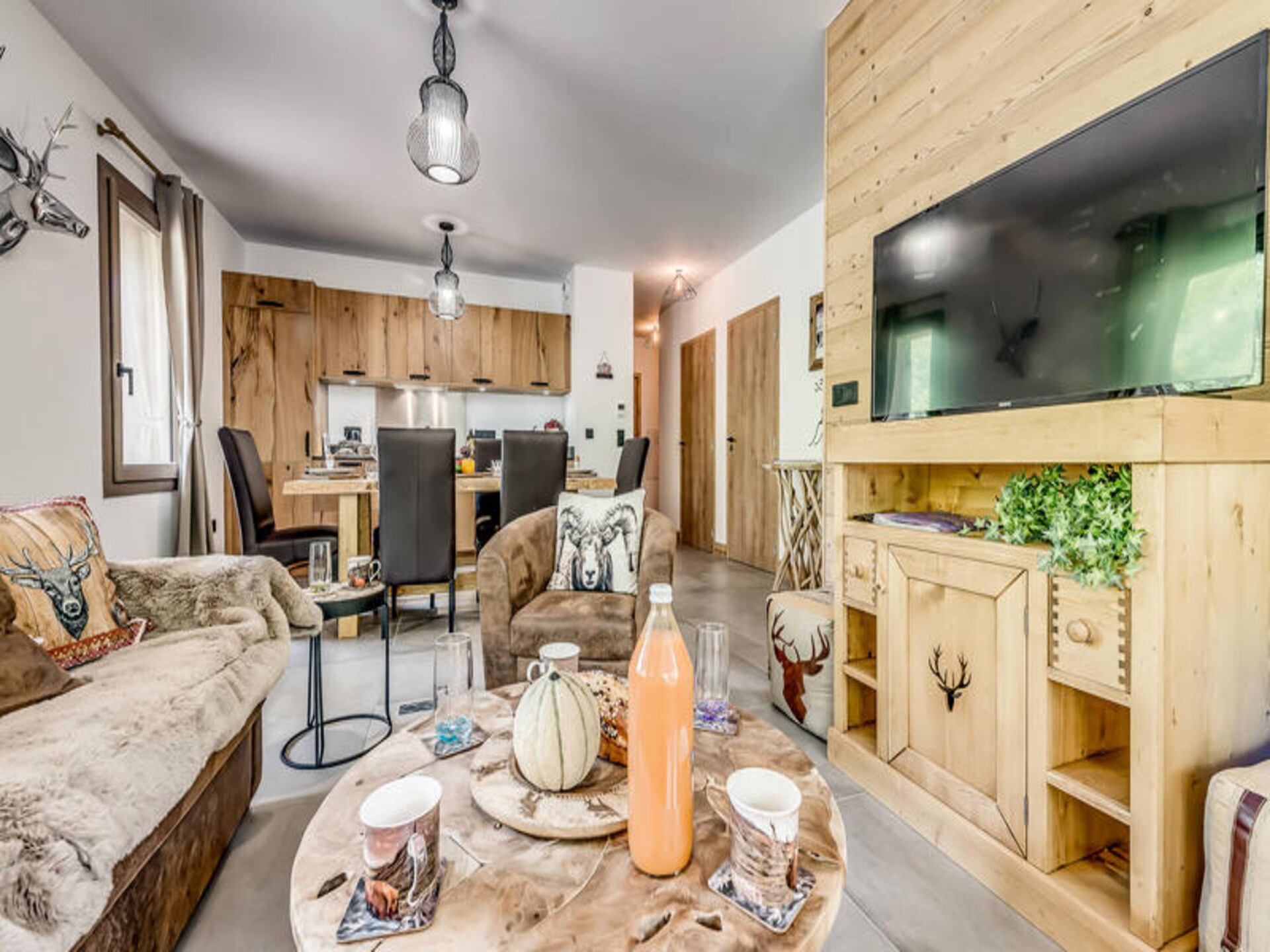 Luxe appartement Champagny en Vanoise | 8 personen | Terras met bergzicht - foto 29