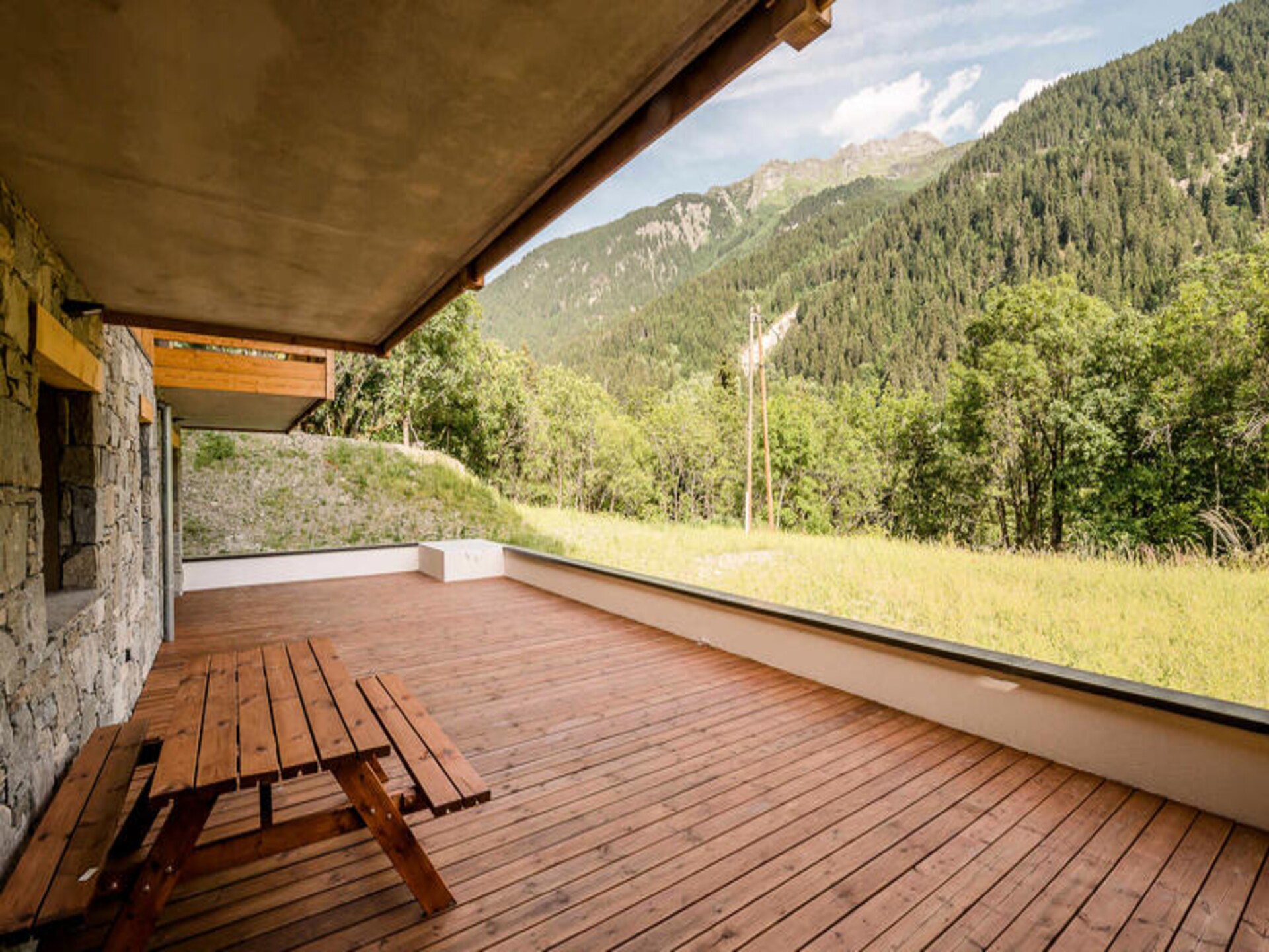 Luxe appartement Champagny en Vanoise | 8 personen | Terras met bergzicht - foto 30