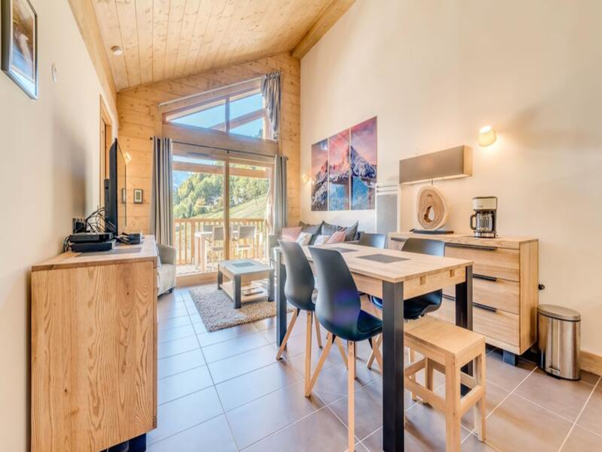Riant 6-persoons appartement in Champagny-en-Vanoise, direct aan de gondel - foto 14