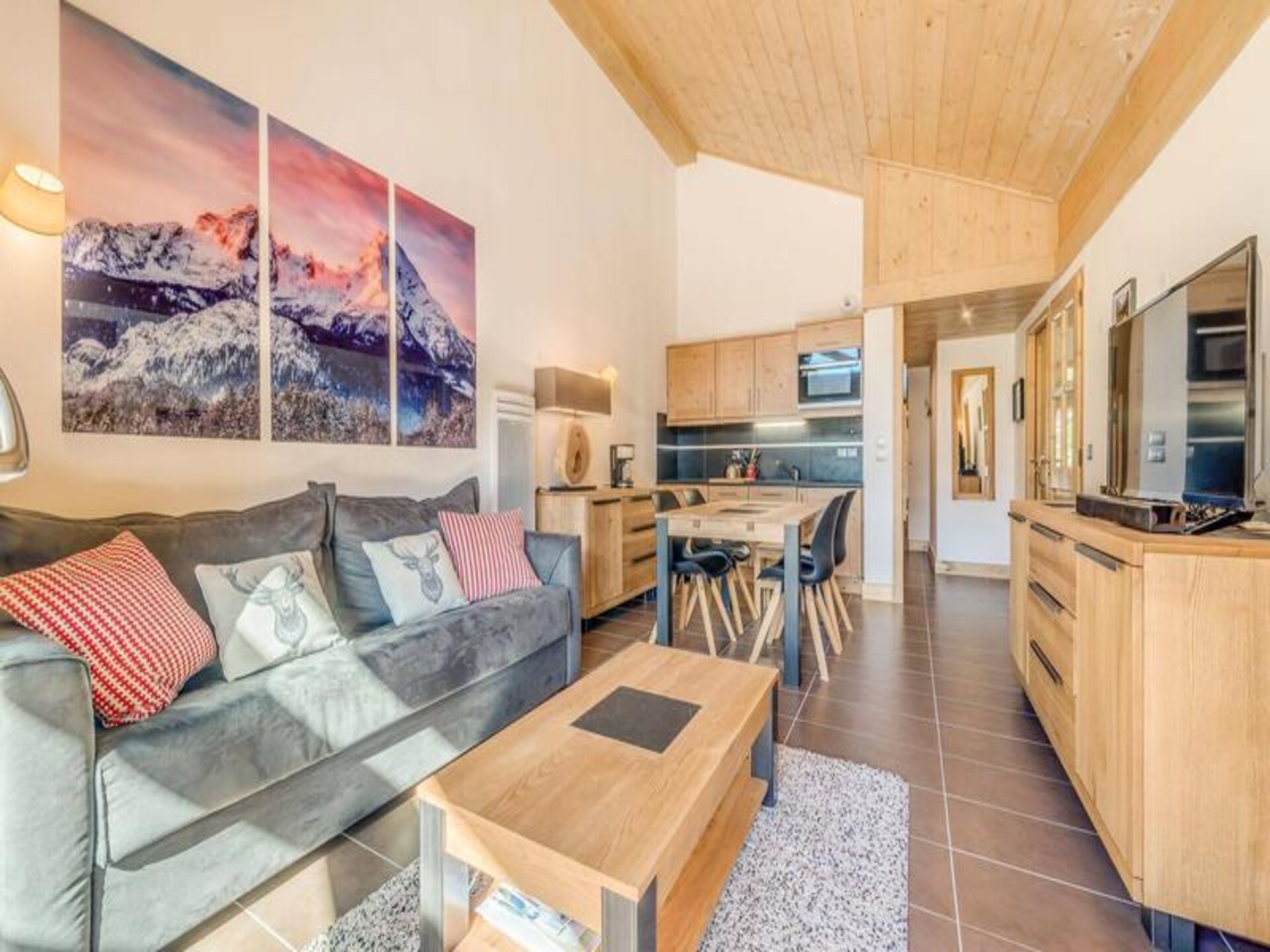 Riant 6-persoons appartement in Champagny-en-Vanoise, direct aan de gondel - foto 16