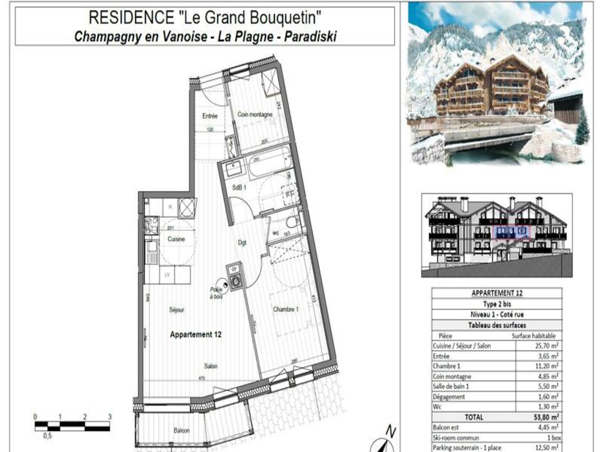 Nieuw 4-sterrenappartement in Champagny en Vanoise met zwembad en sauna - foto 18