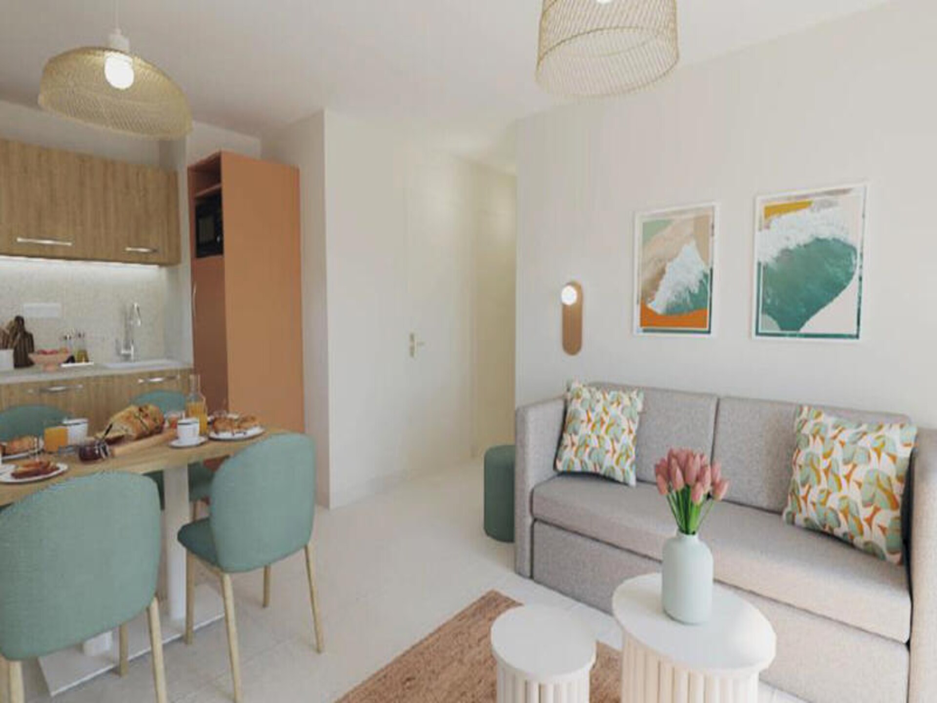 Modern appartement voor 6 aan de Côte d'Azur met zwembad, vlakbij strand - foto 16