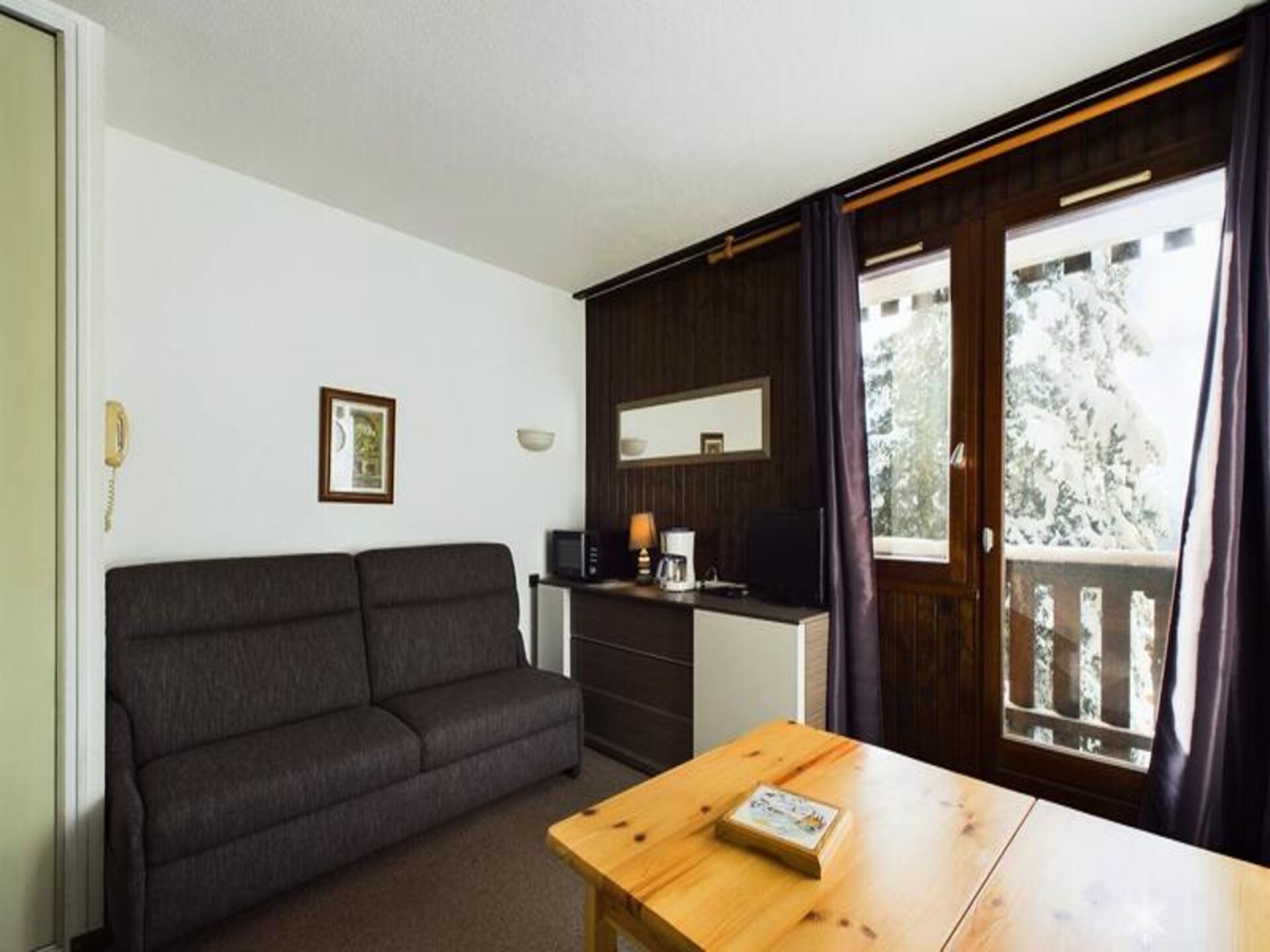Studio Montvalezan direct aan de piste met balkon op het zuidwesten - foto 3