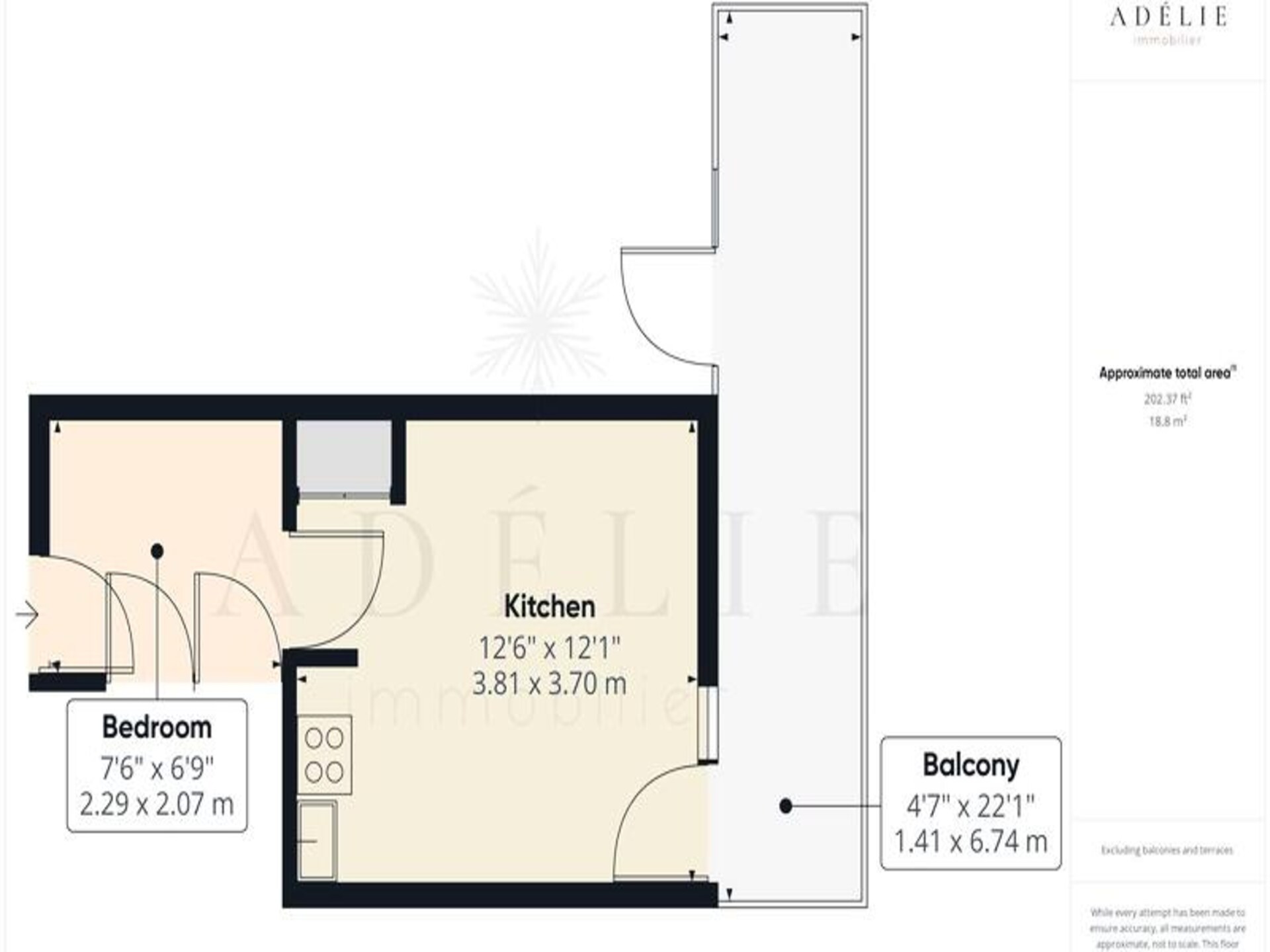Studio Montvalezan direct aan de piste met balkon op het zuidwesten - foto 11