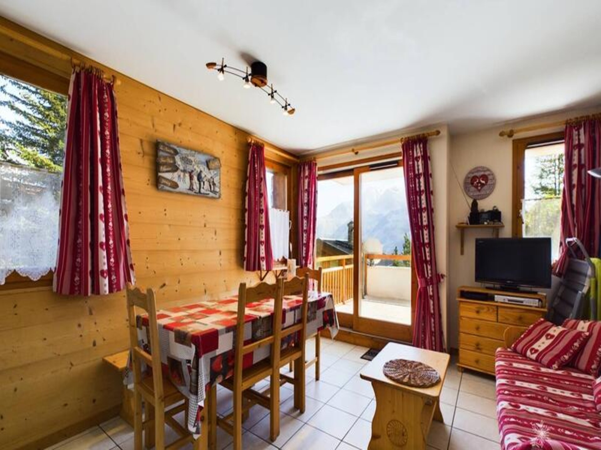 Appartement 6 pers. op 300m van de pistes in Montvalezan met terras op het zuiden - foto 1