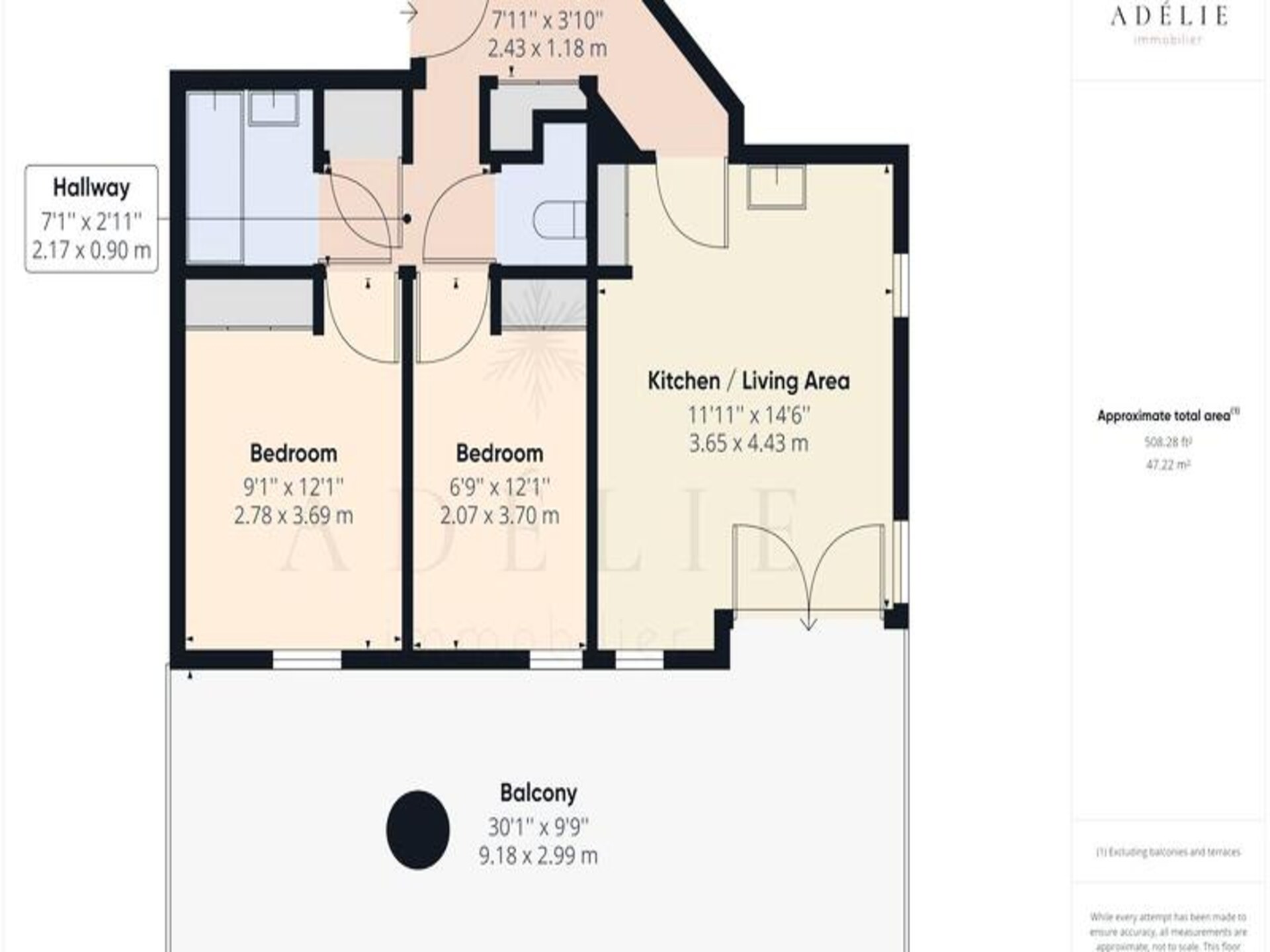 Appartement 6 pers. op 300m van de pistes in Montvalezan met terras op het zuiden - foto 12