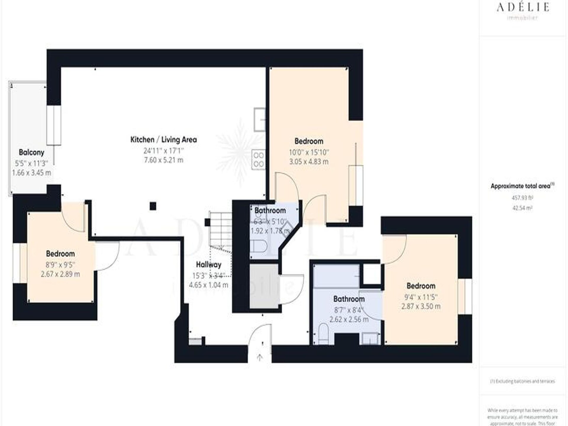 Ruim 10-persoons appartement in Montvalezan, 150m van de skilift - foto 13