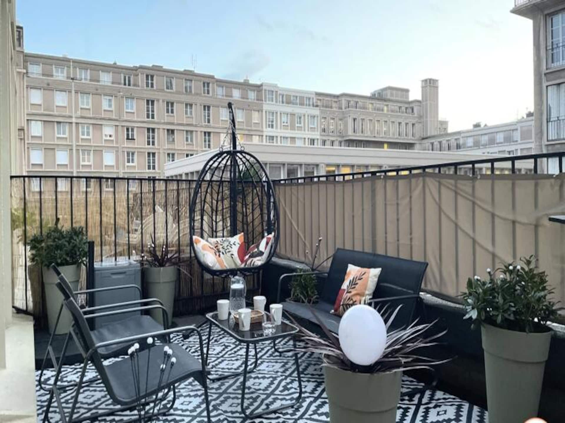 Appartement met terras in Le Havre, vlakbij strand en casino - foto 13