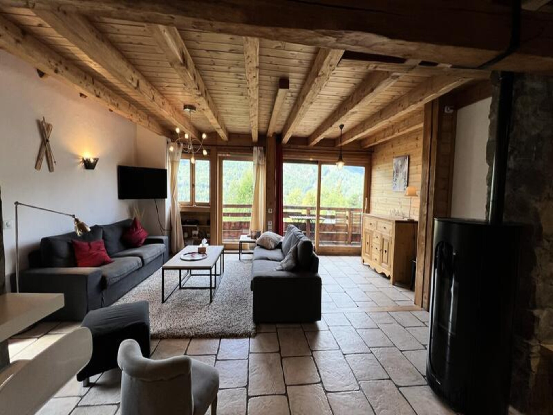 Ruim chaletappartement voor 9 personen met bergzicht in Saint Chaffrey - foto 8