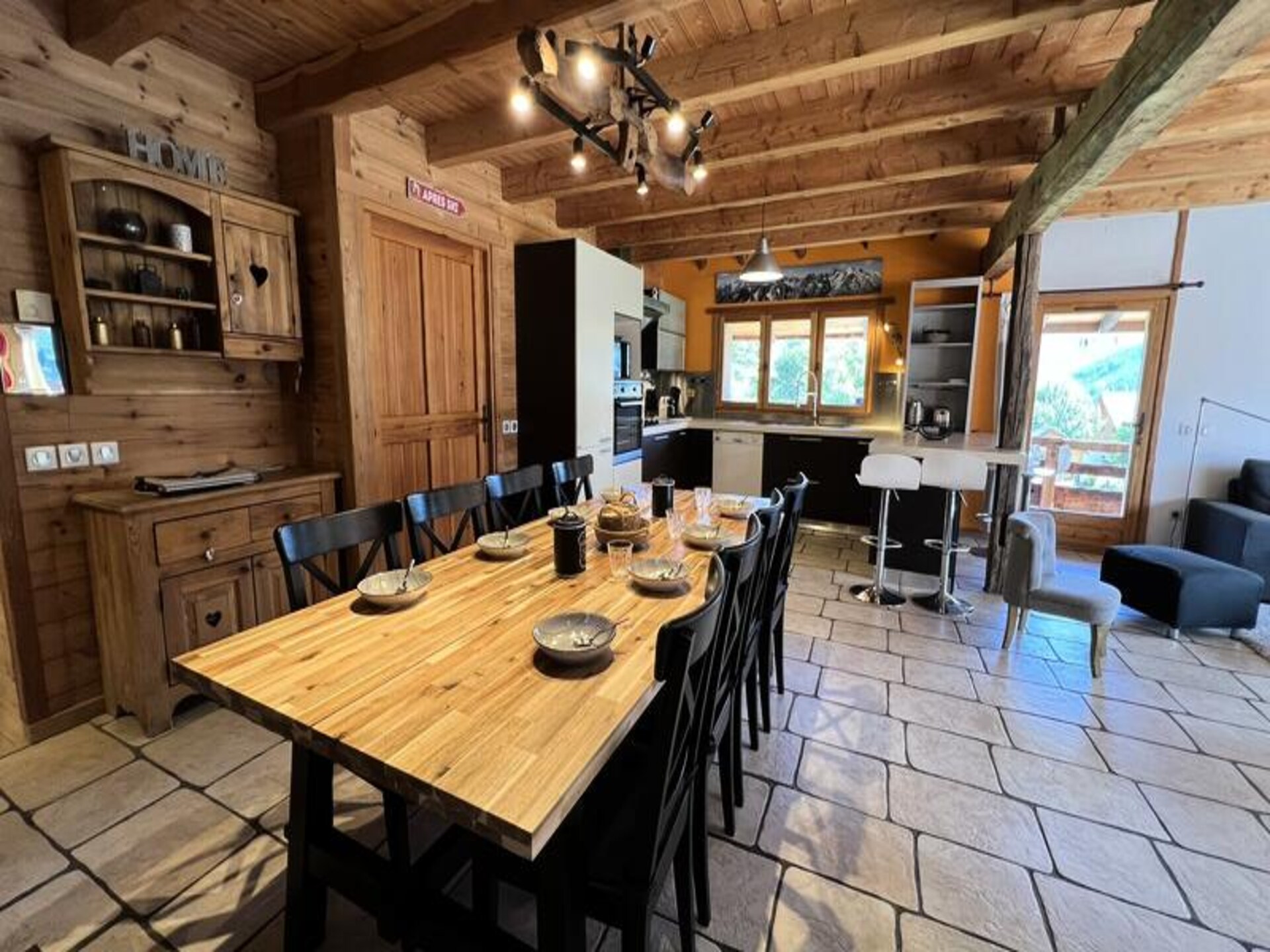 Ruim chaletappartement voor 9 personen met bergzicht in Saint Chaffrey - foto 11