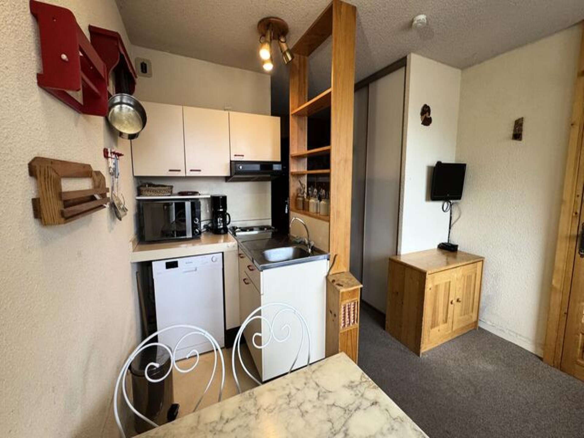 Knus appartement voor 4 aan voet skilift in St Chaffrey - foto 5