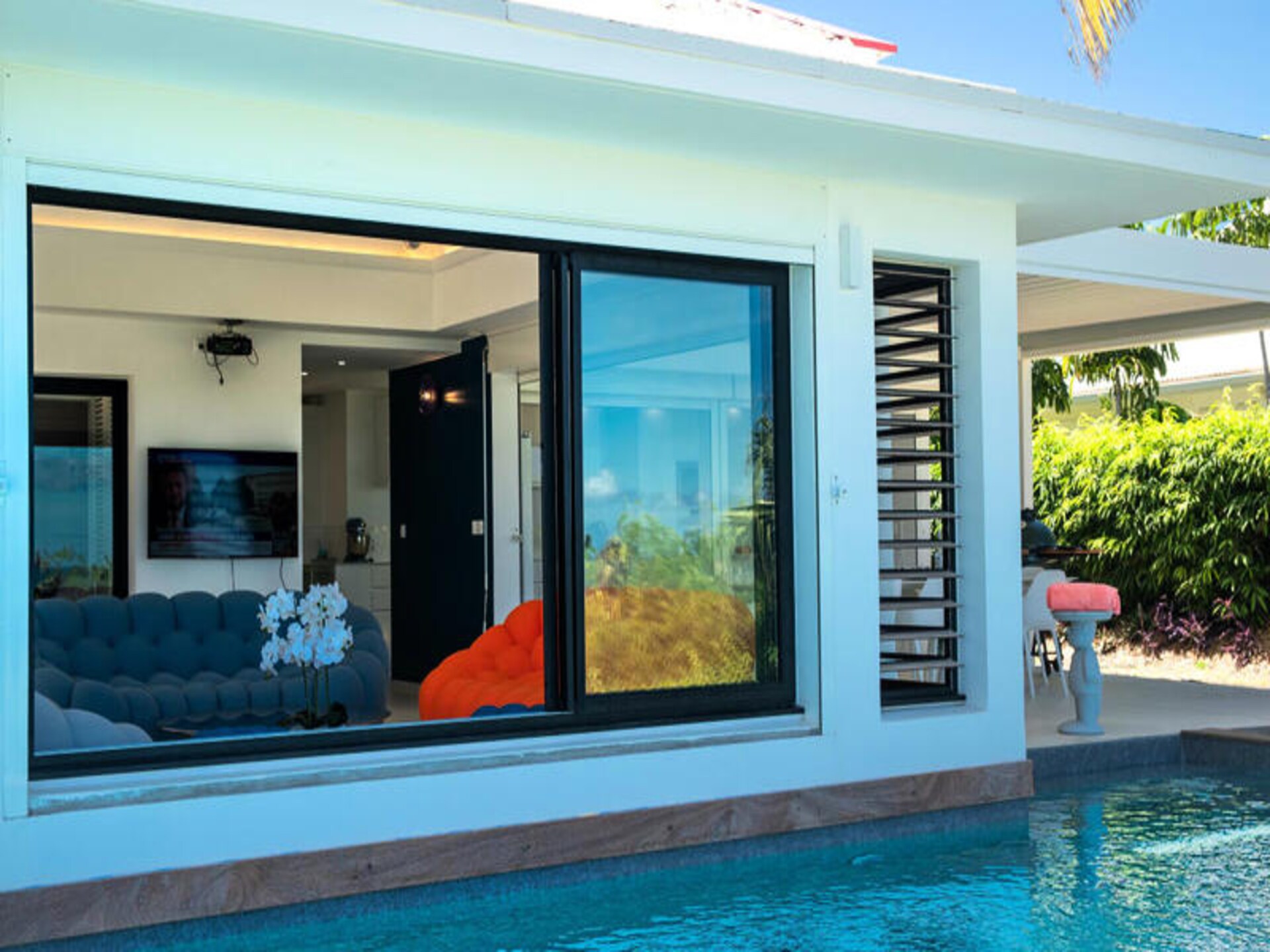 Villa Zyx: Luxe appartement met privézwembad en zeezicht bij Saint-François - foto 11