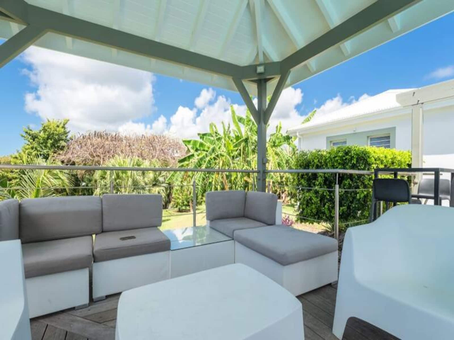 Villa Karukera: Ruim vakantiehuis met privézwembad en zeezicht in Saint-François - foto 11