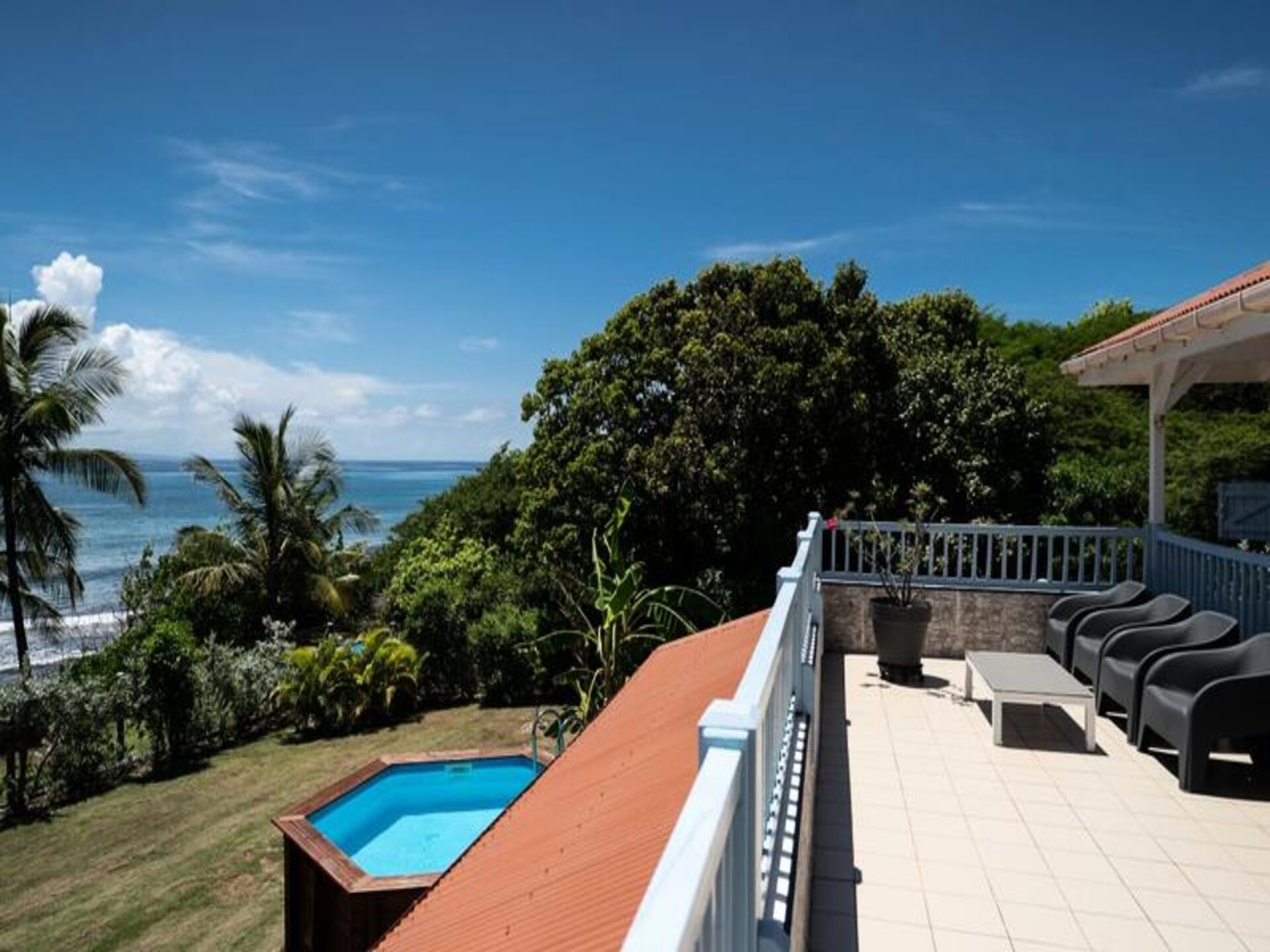 Villa Blue Horizon: Creools appartement met zeezicht in Saint-François, Guadeloupe - foto 5