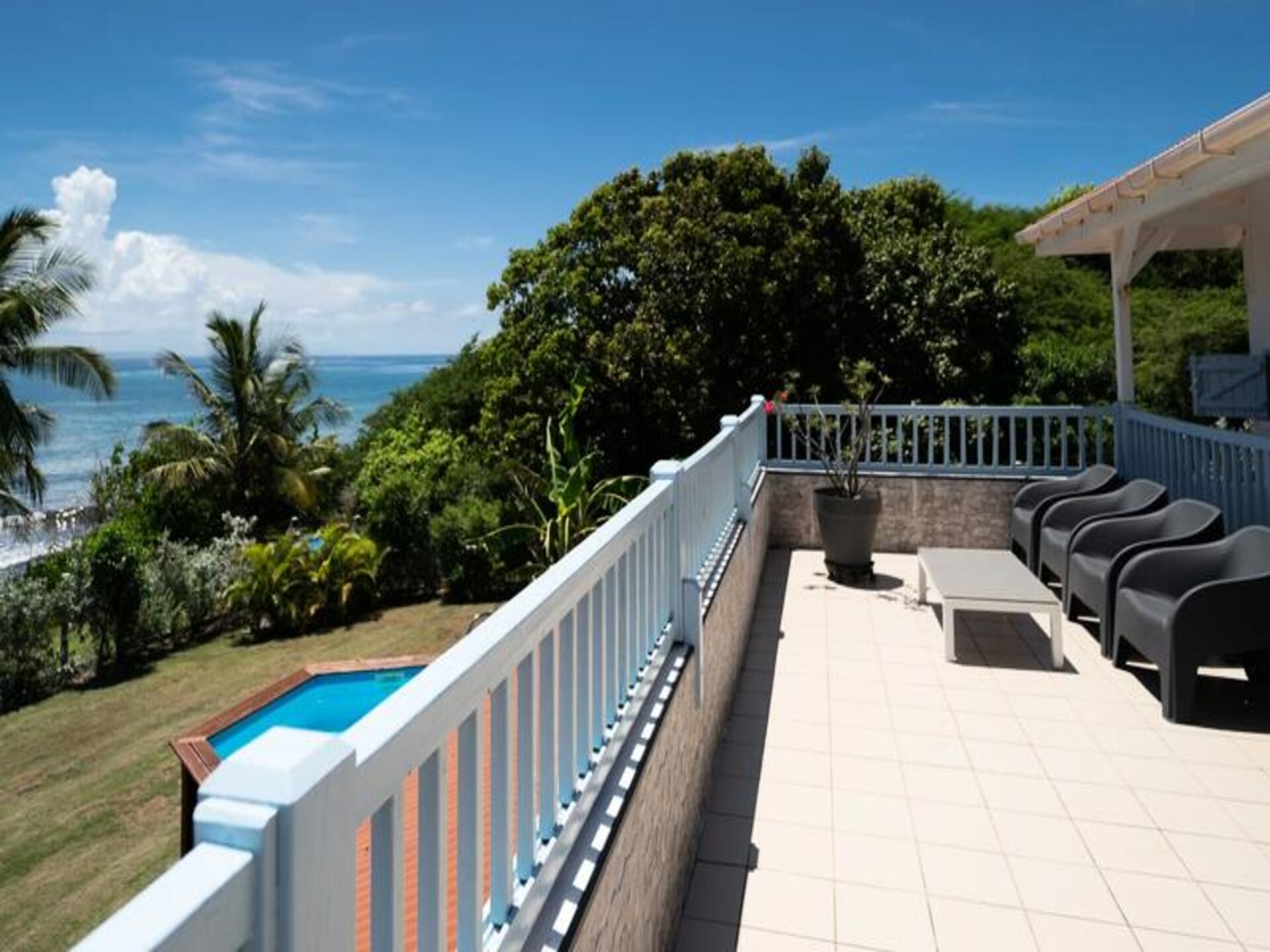 Villa Blue Horizon: Creools appartement met zeezicht in Saint-François, Guadeloupe - foto 7