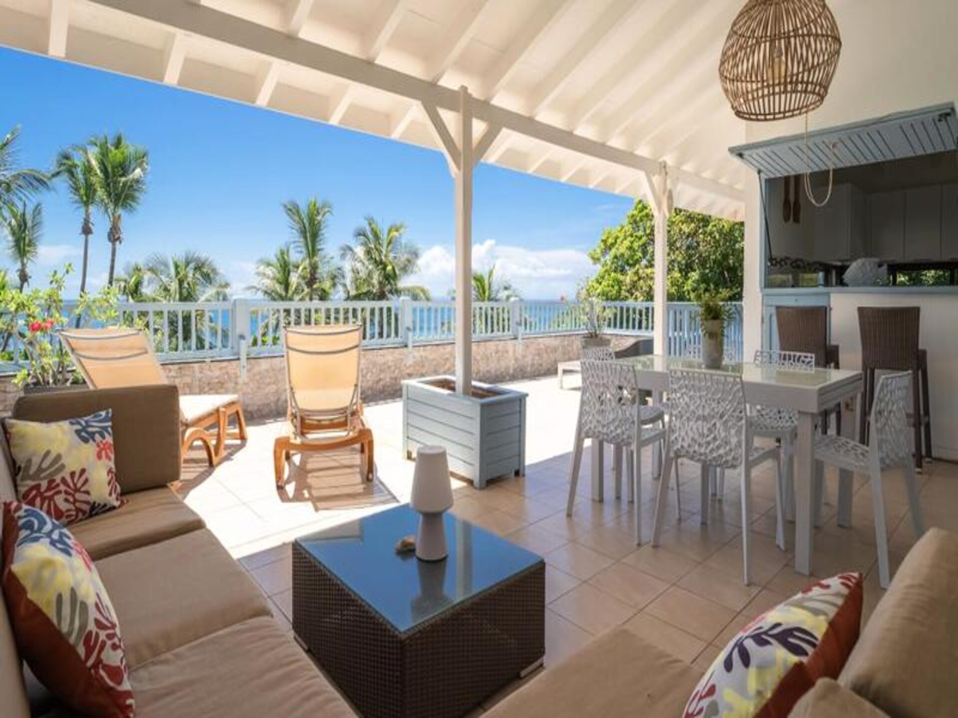 Villa Blue Horizon: Creools appartement met zeezicht in Saint-François, Guadeloupe - foto 11