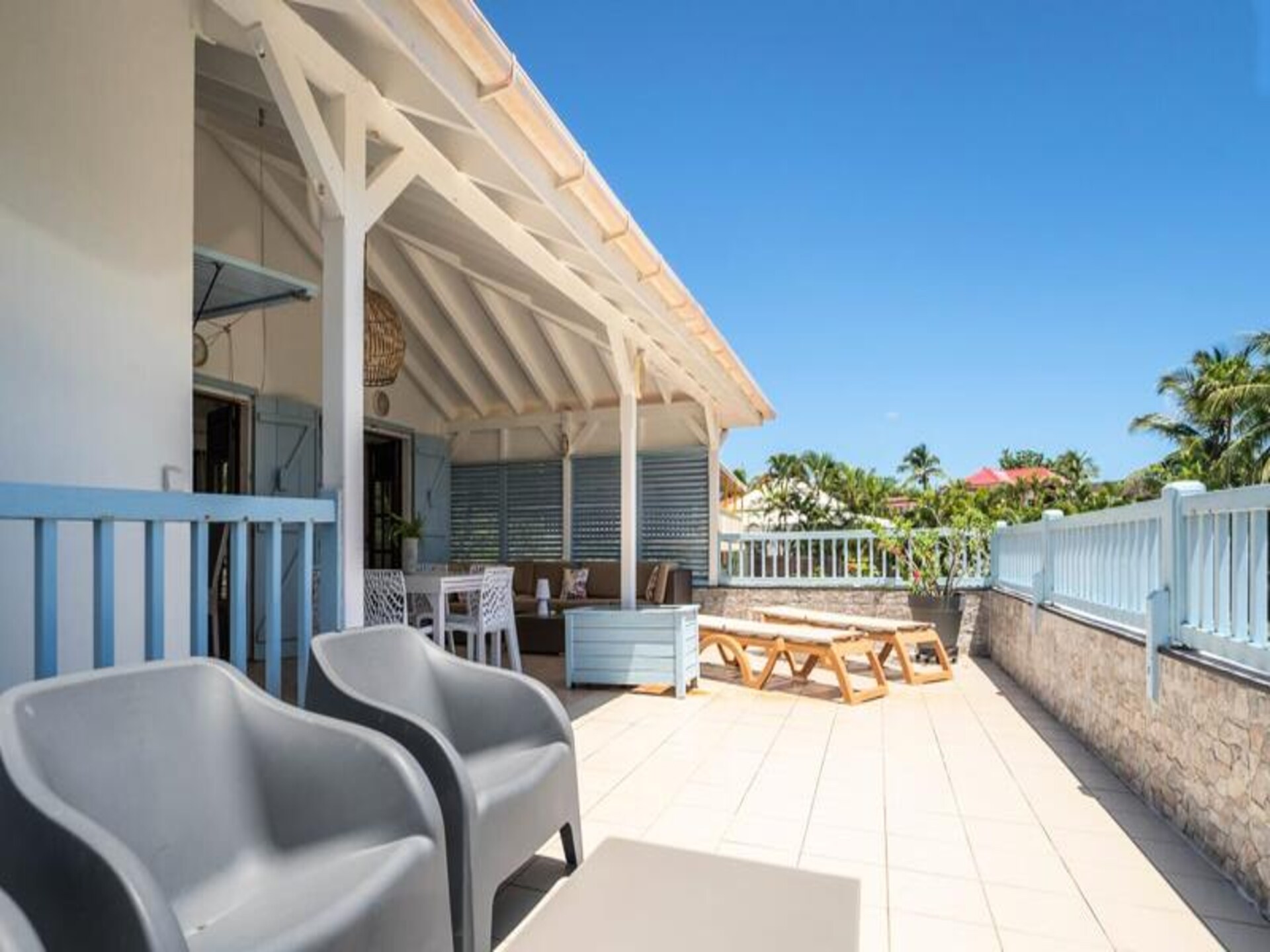 Villa Blue Horizon: Creools appartement met zeezicht in Saint-François, Guadeloupe - foto 17