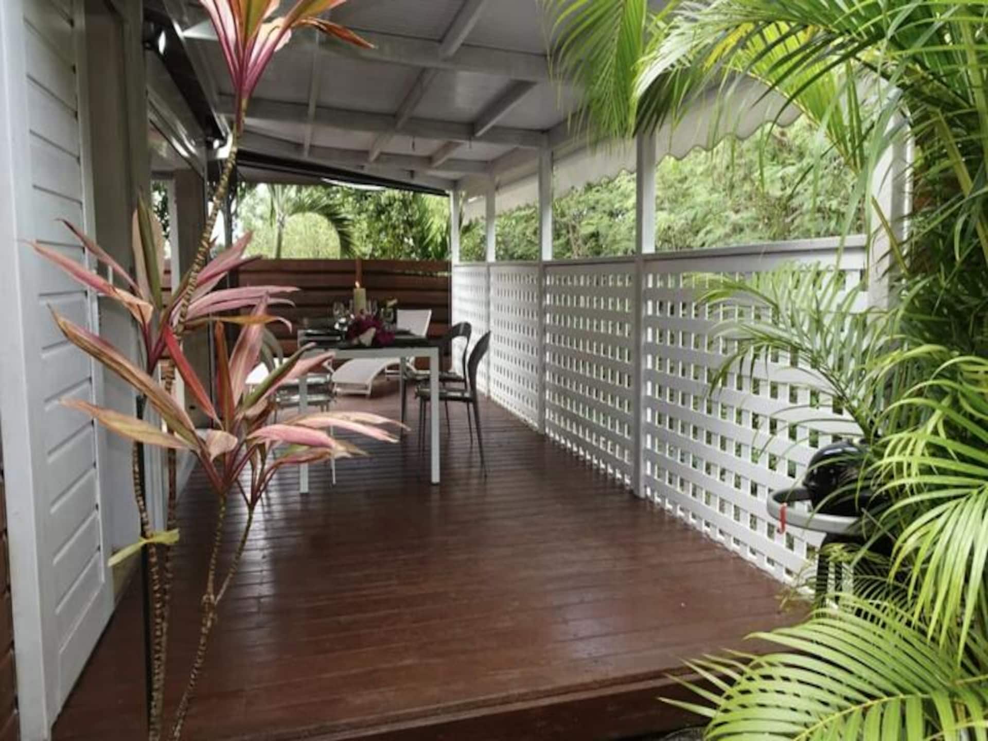 Sfeervol appartement met tuin in Saint François, vlakbij het strand - foto 5
