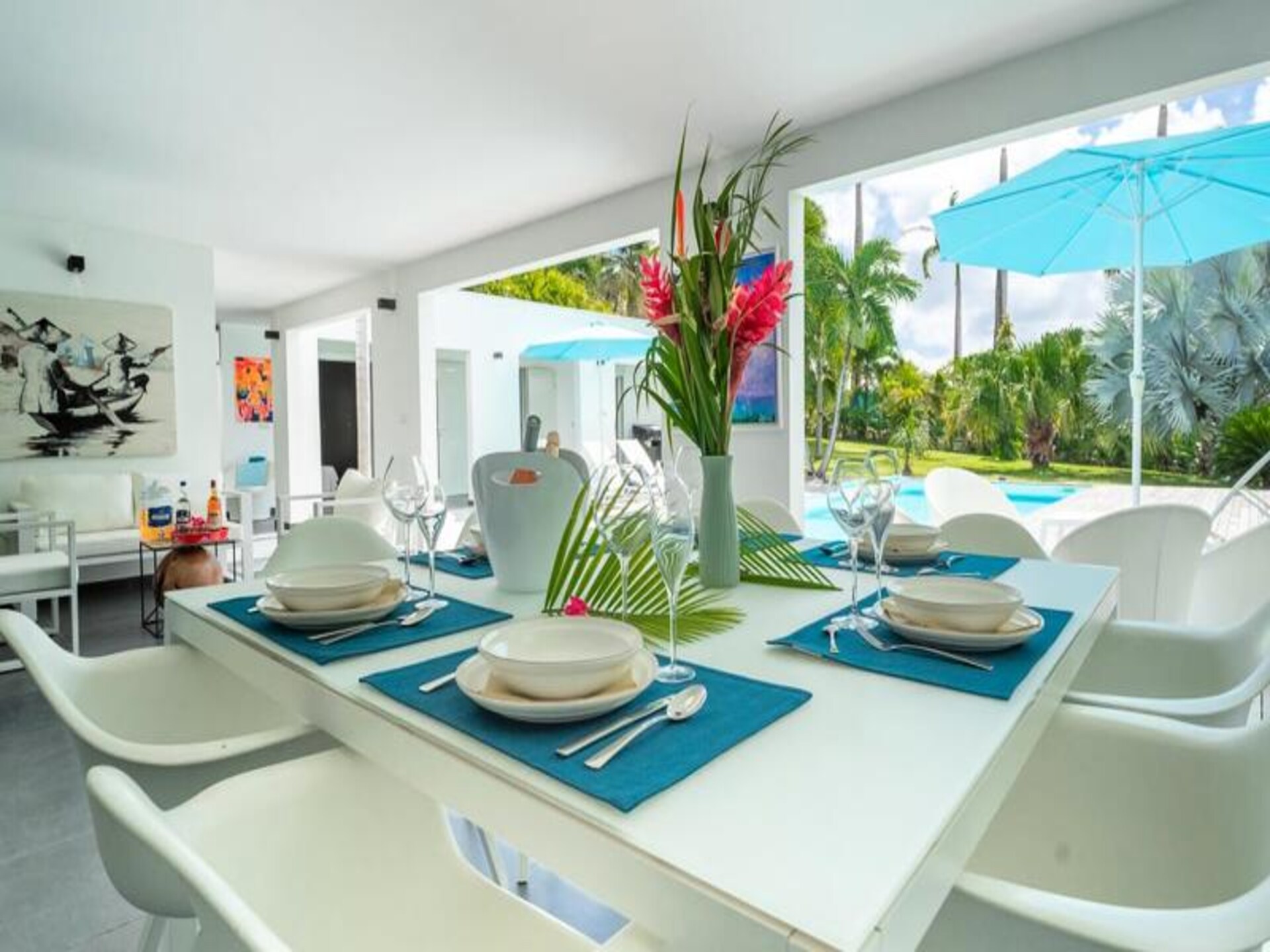 Villa Rosa: luxe appartement met zwembad in Saint-François, Guadeloupe - foto 9