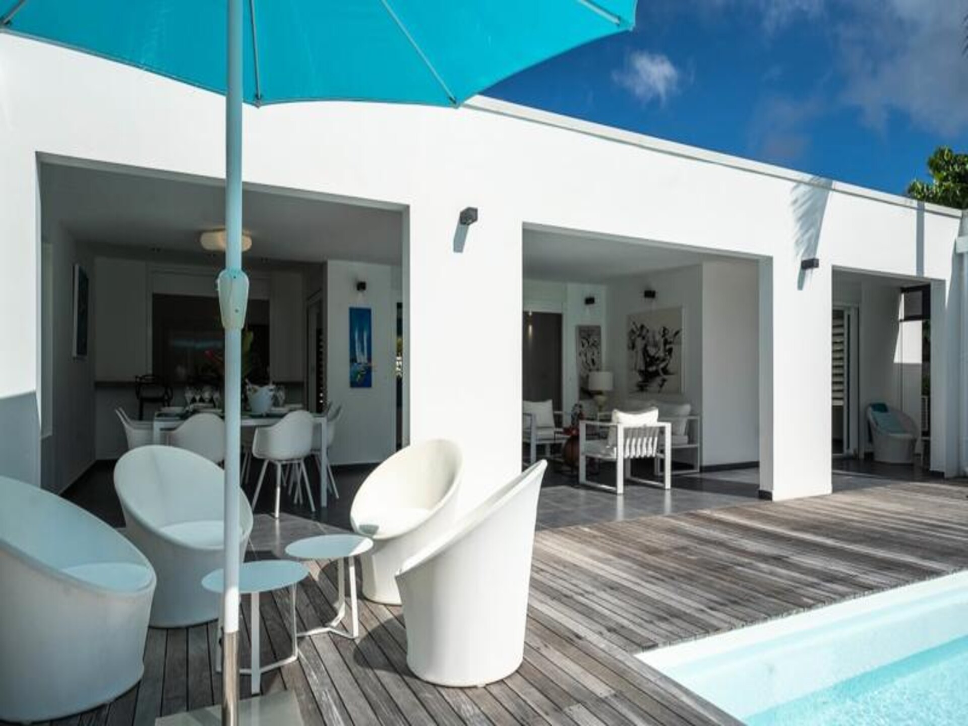 Villa Rosa: luxe appartement met zwembad in Saint-François, Guadeloupe - foto 10