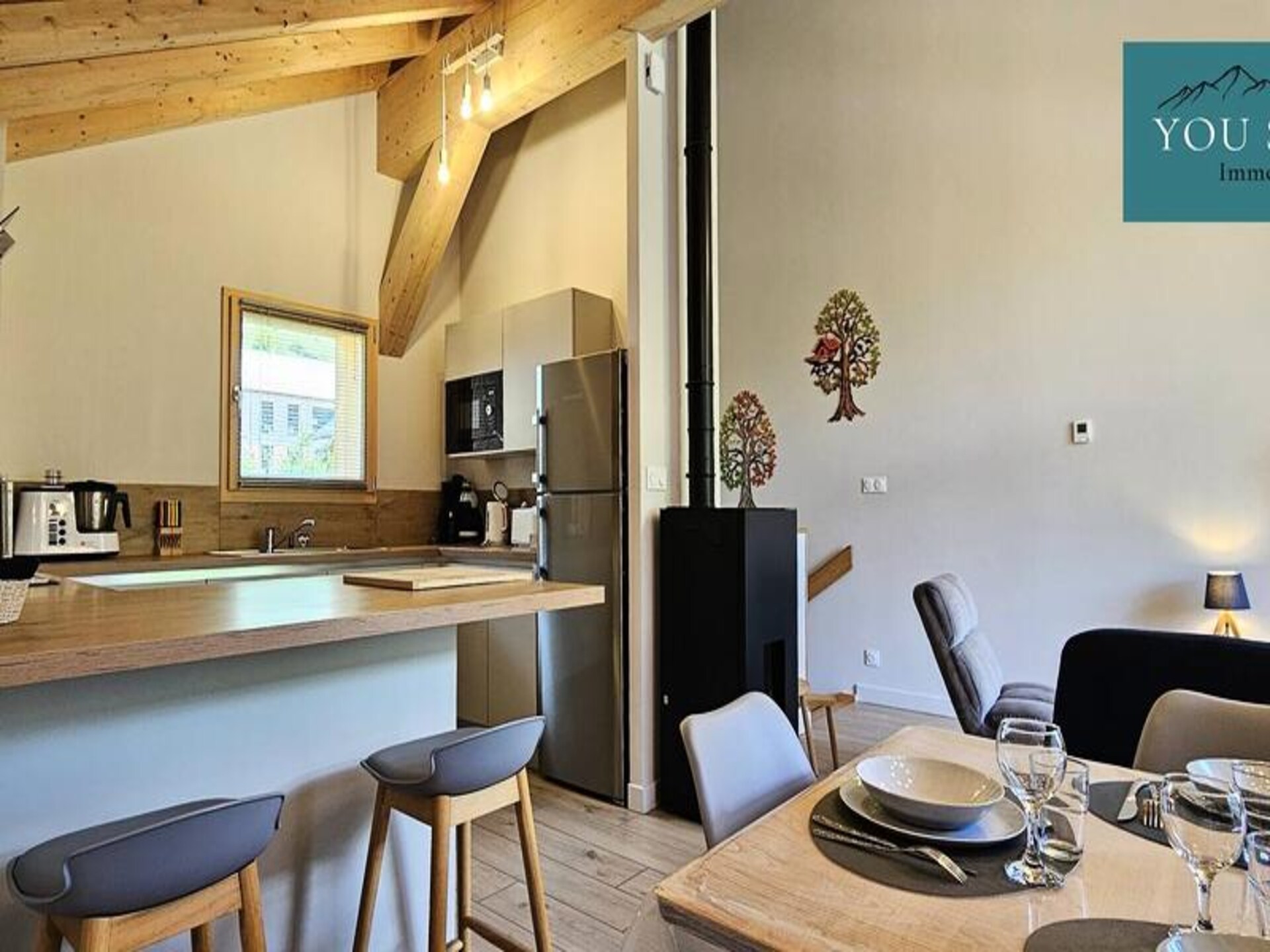 Ruim triplex chalet voor 8 personen, op loopafstand van de pistes in Saint Sorlin - foto 3
