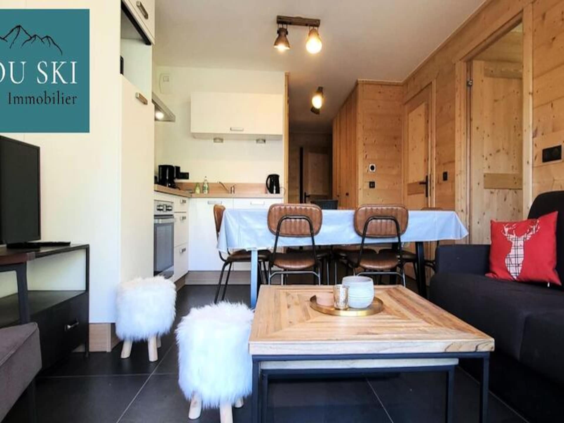 Riant appartement voor 7 personen met balkon en uitzicht op de bergen in St Sorlin - foto 3