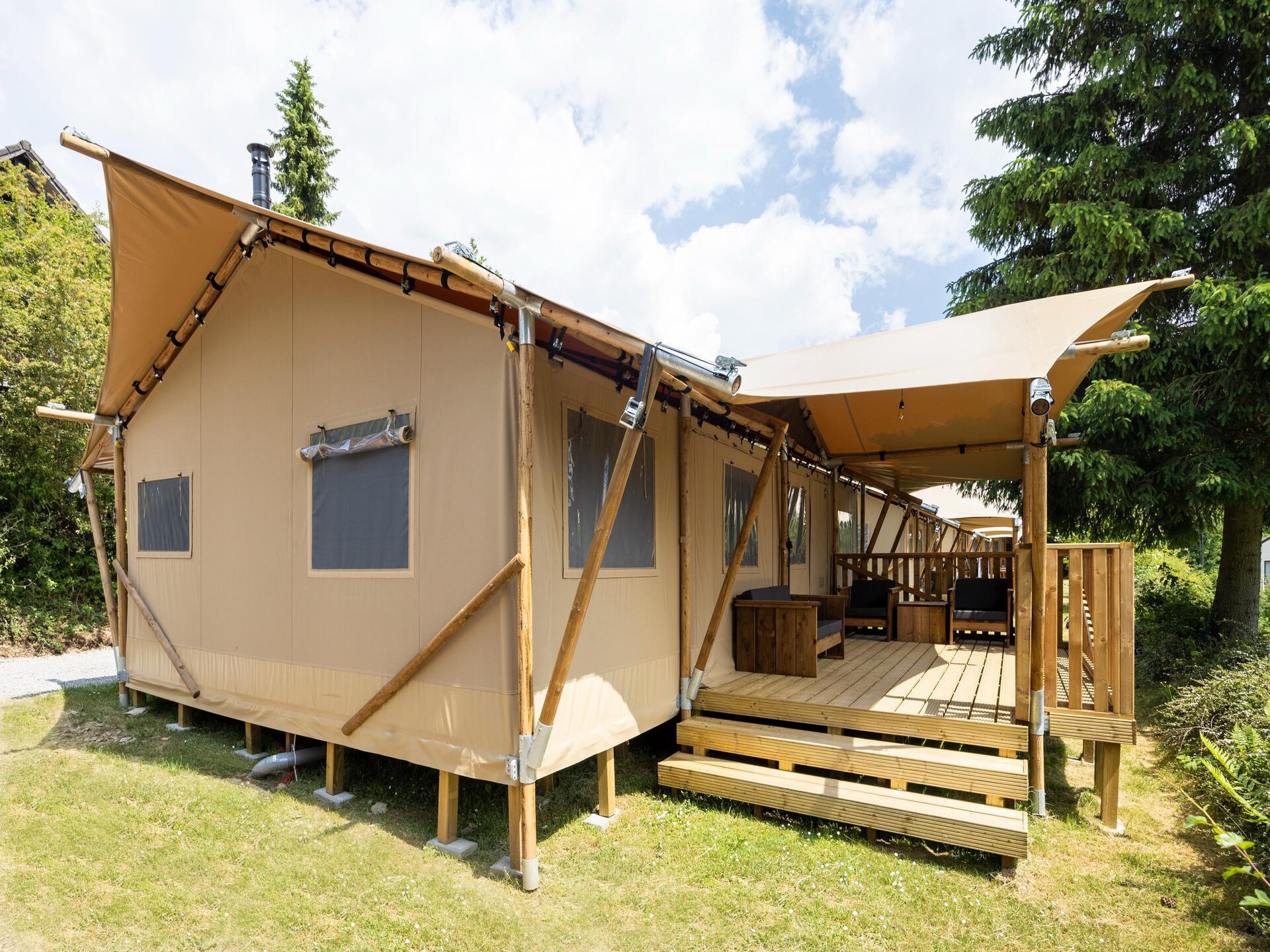 Glamping tent Dreamer in Dochamps met prachtig Ardennen uitzicht - foto 9