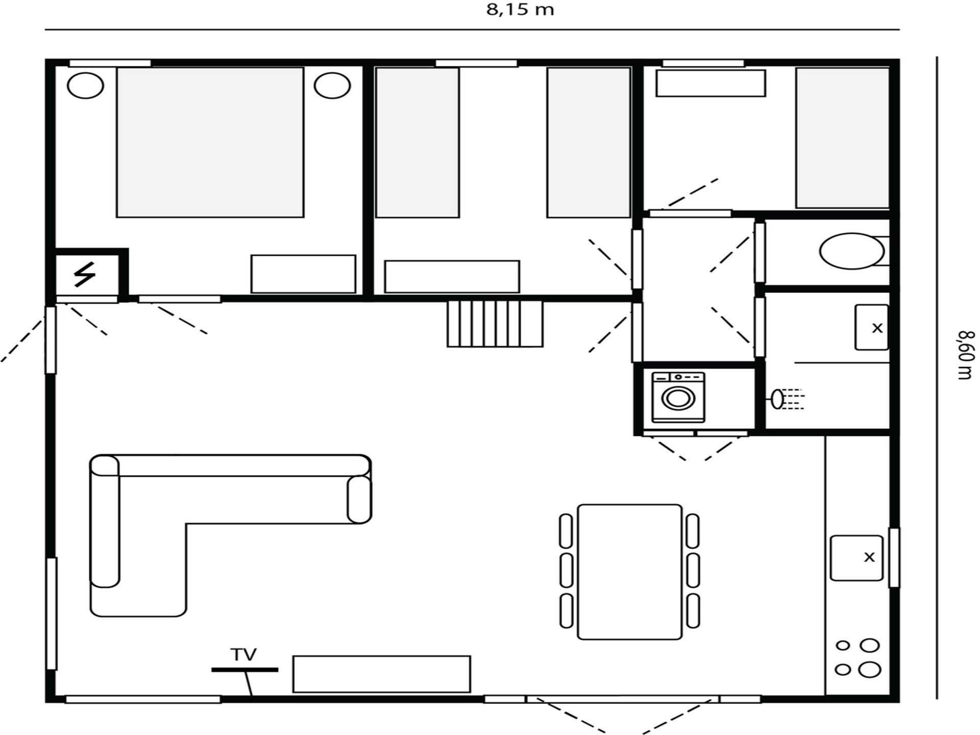 Eb en Vloed 45 – Vrijstaande familiebungalow in rustige bloemenvelden - foto 19