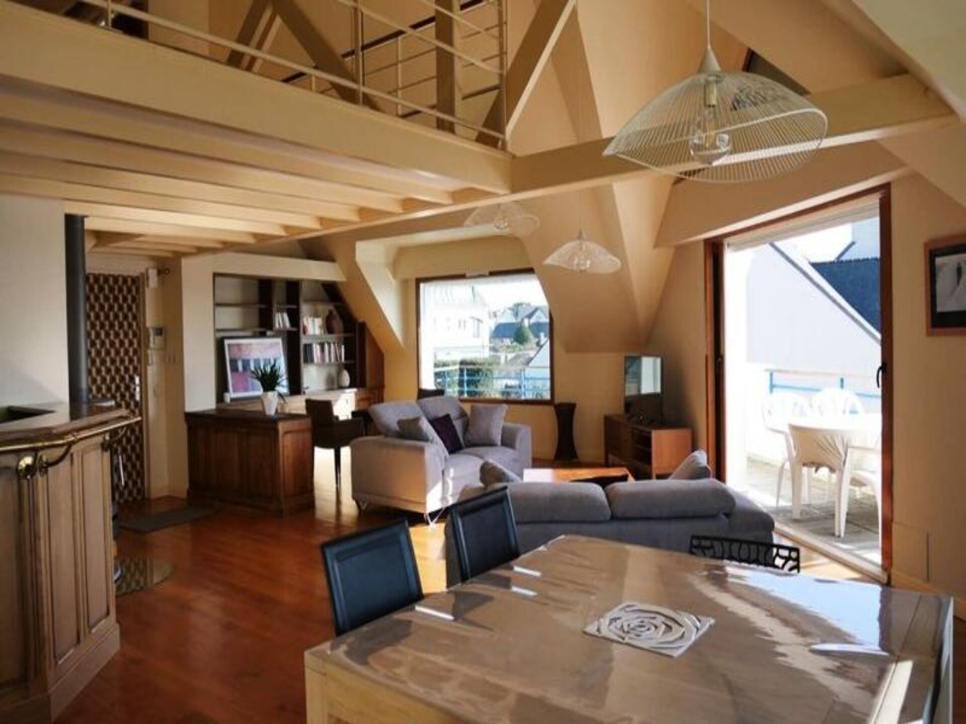 Duplexappartement met panoramisch uitzicht op de haven van Étel - foto 7