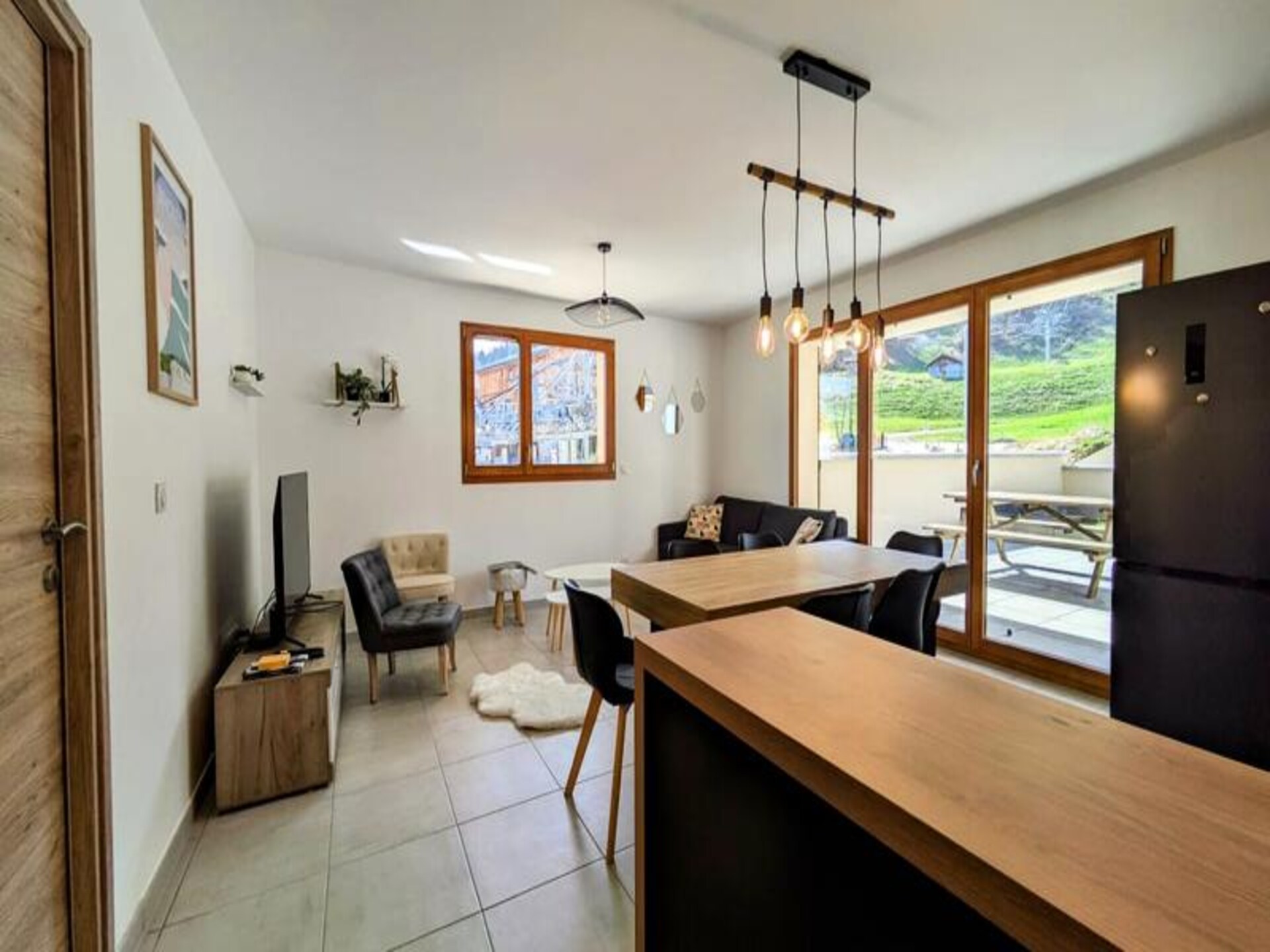 Ruim appartement direct aan de piste in La Féclaz, 7 personen - foto 9