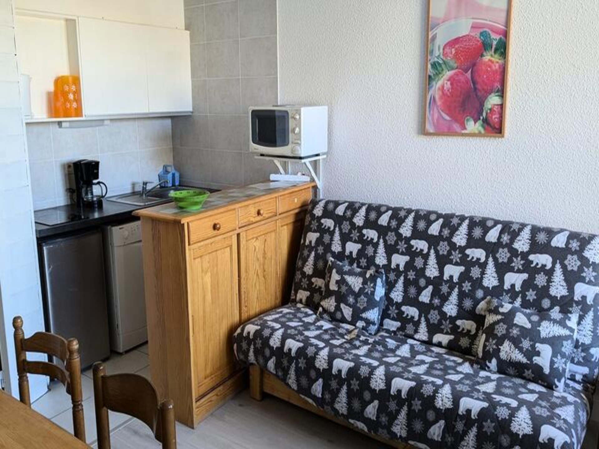 Studio op 20 meter van de piste in Orcières – voor 6 personen - foto 3
