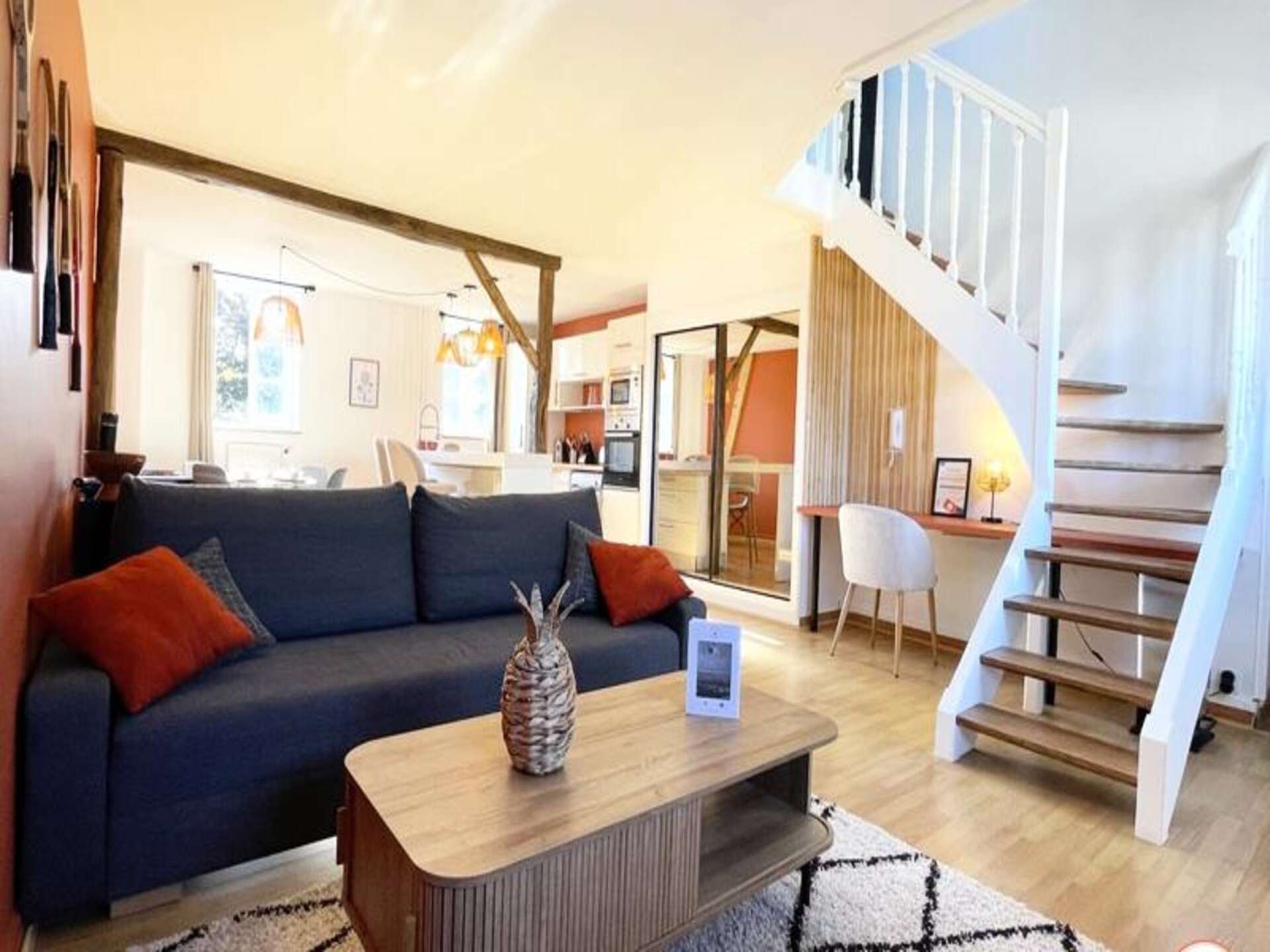 Le Duplex in Rouen: knus appartement met parkeerplaats, tennis & uitzicht - foto 1