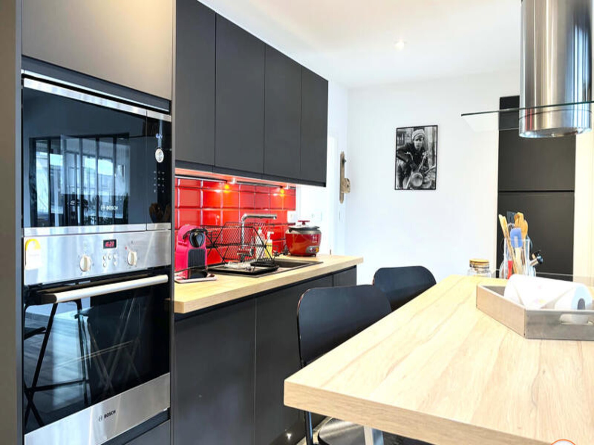 L'Olympe: Uniek appartement met bioscoop en voetbaltafel in centrum Rouen - foto 14