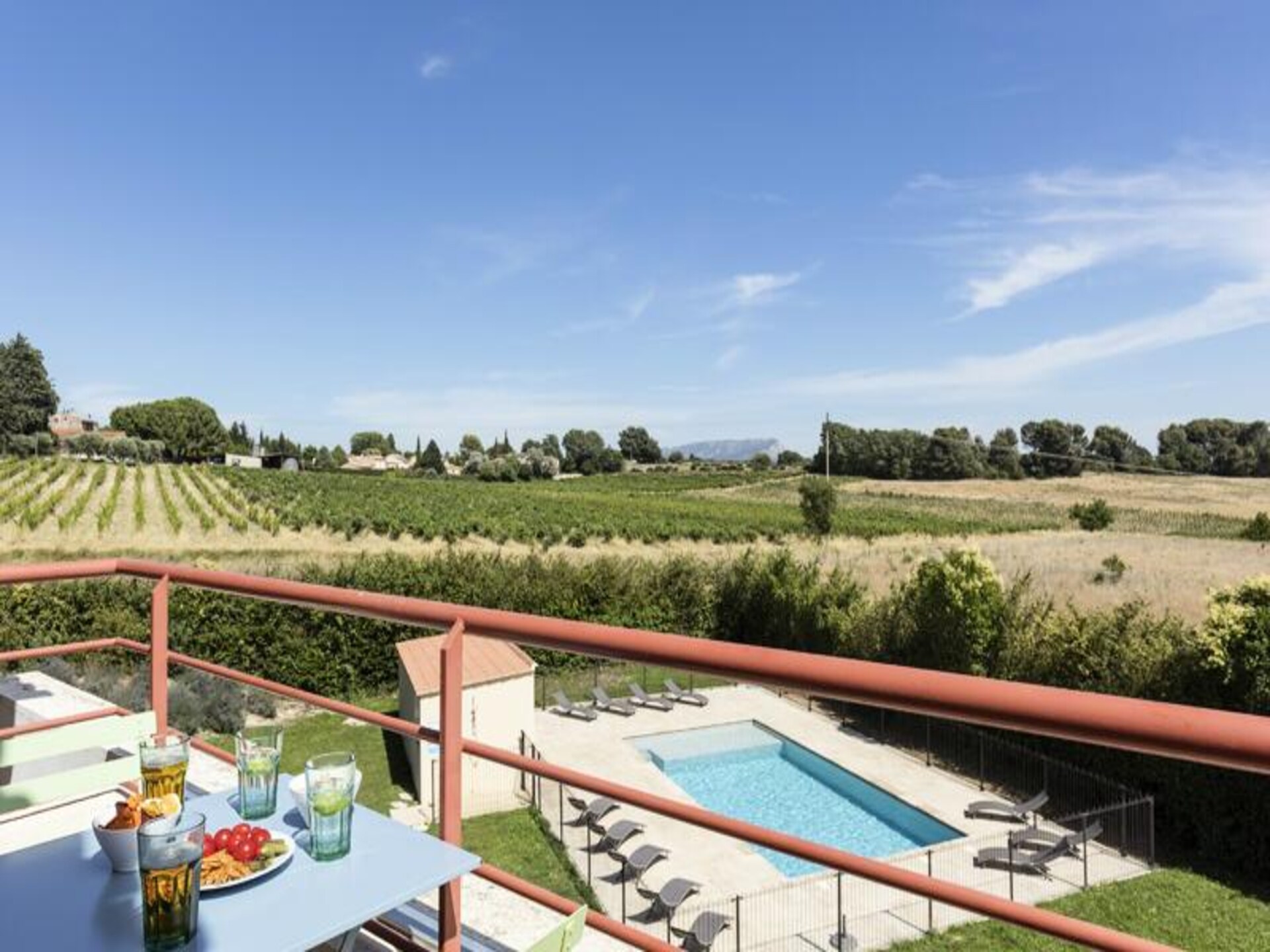 Studio tussen de wijnranken bij Aix-en-Provence met zwembad en balkon - foto 10