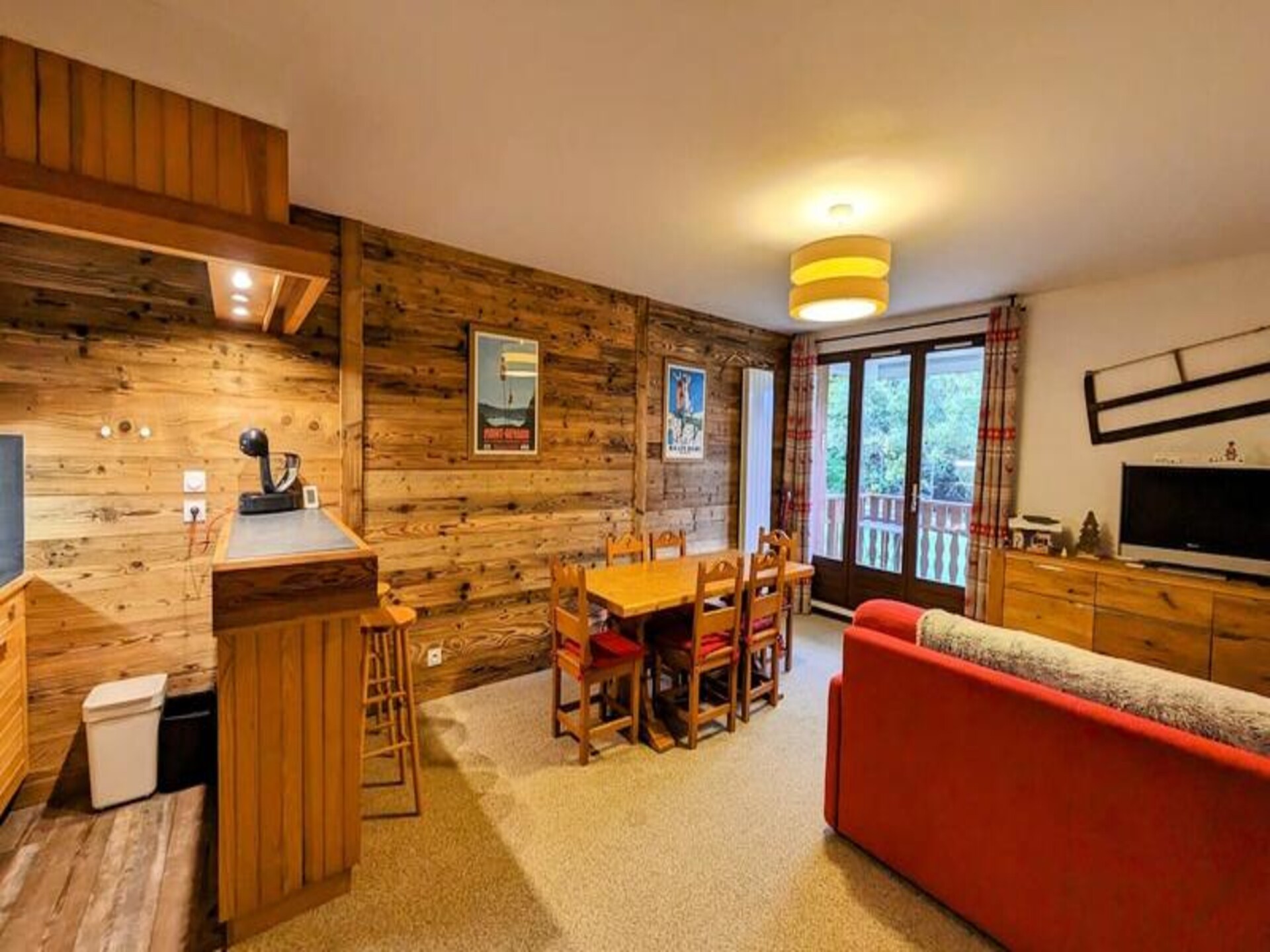 Ski-in/ski-out appartement aan de piste in Les Déserts, max. 4 personen - foto 2