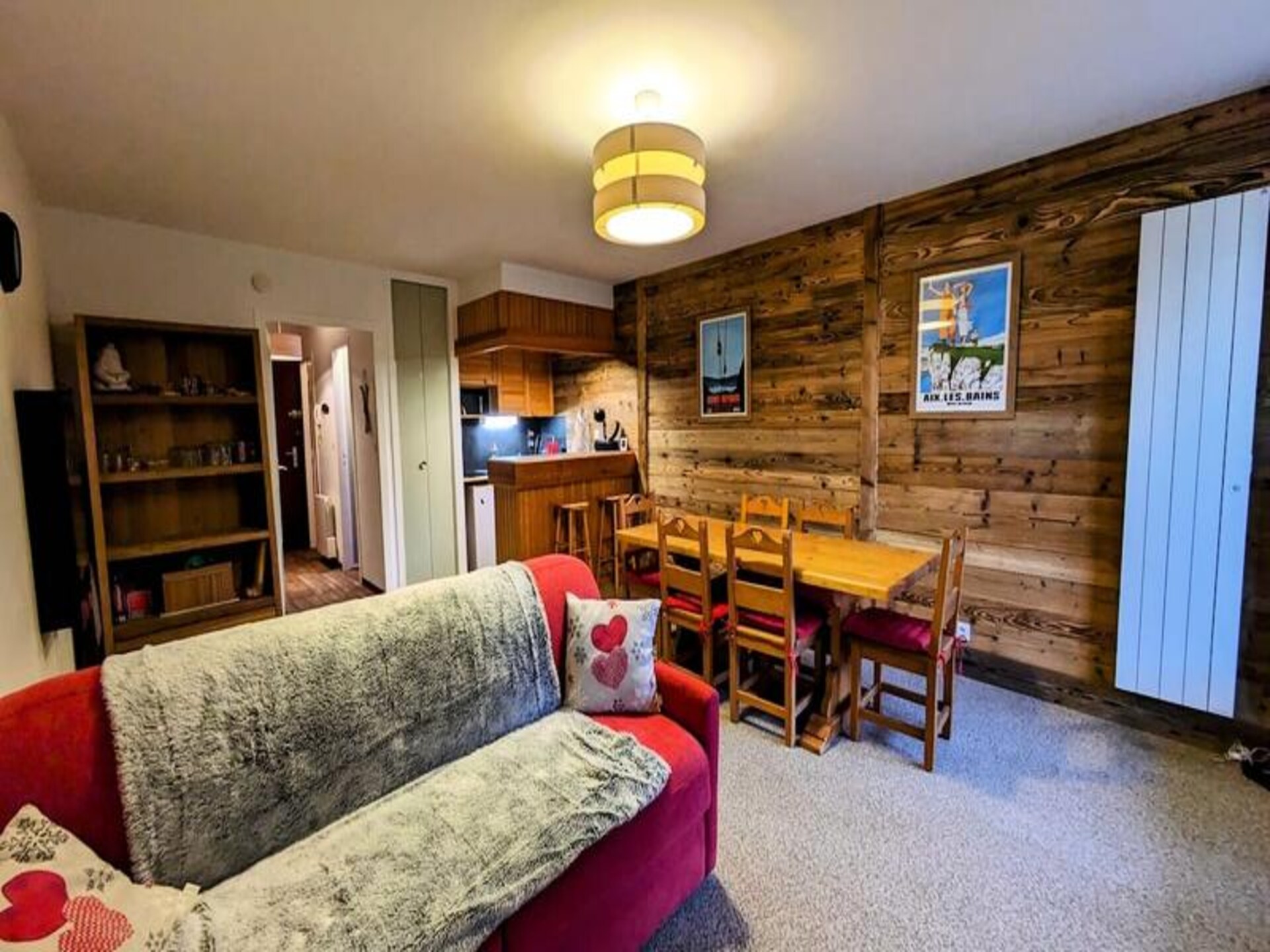 Ski-in/ski-out appartement aan de piste in Les Déserts, max. 4 personen - foto 5
