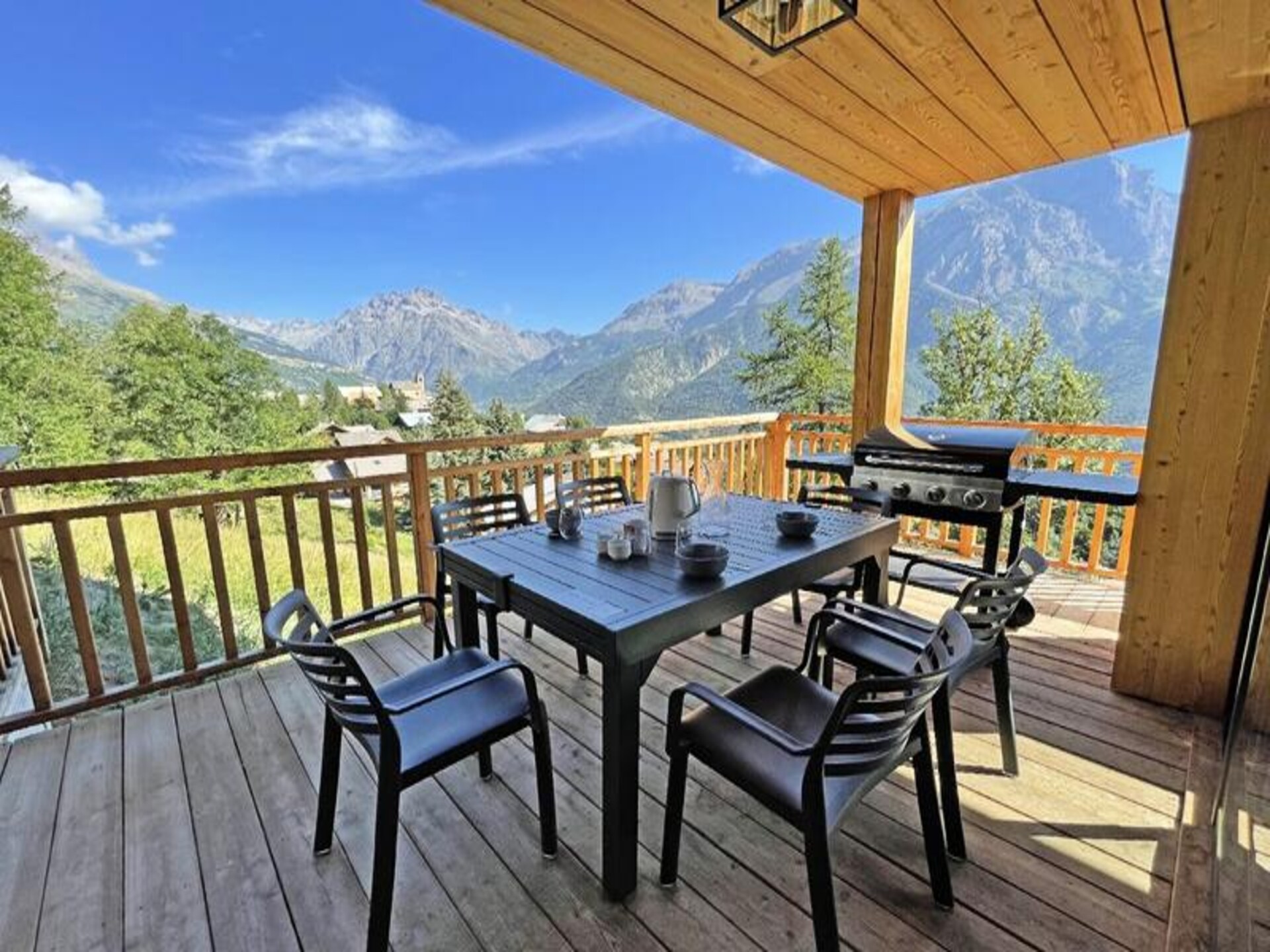Chalet Le Tou: panoramisch uitzicht op Écrins, vlakbij pistes in Puy St Vincent - foto 19