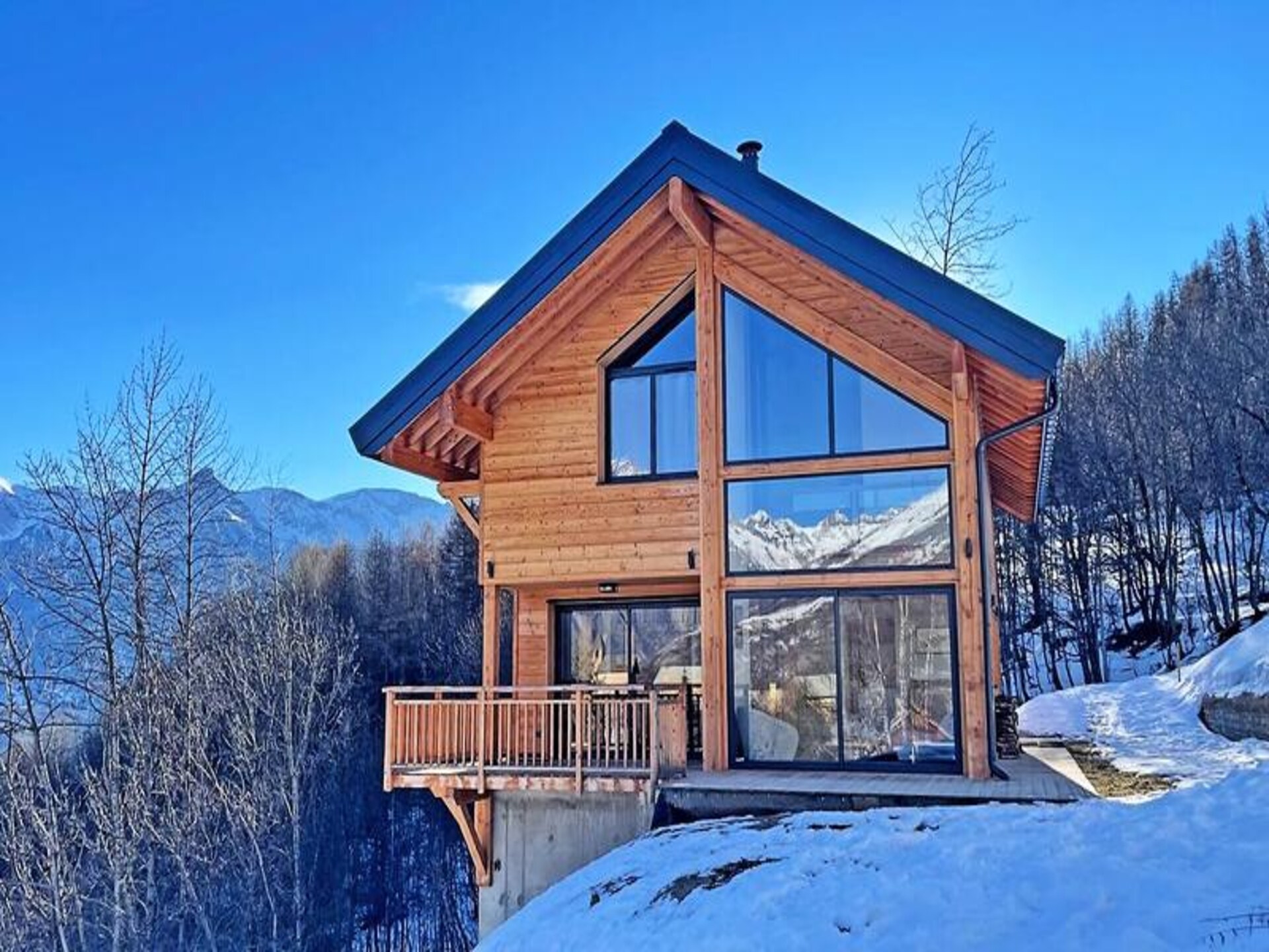 Chalet Le Tou: panoramisch uitzicht op Écrins, vlakbij pistes in Puy St Vincent - foto 26