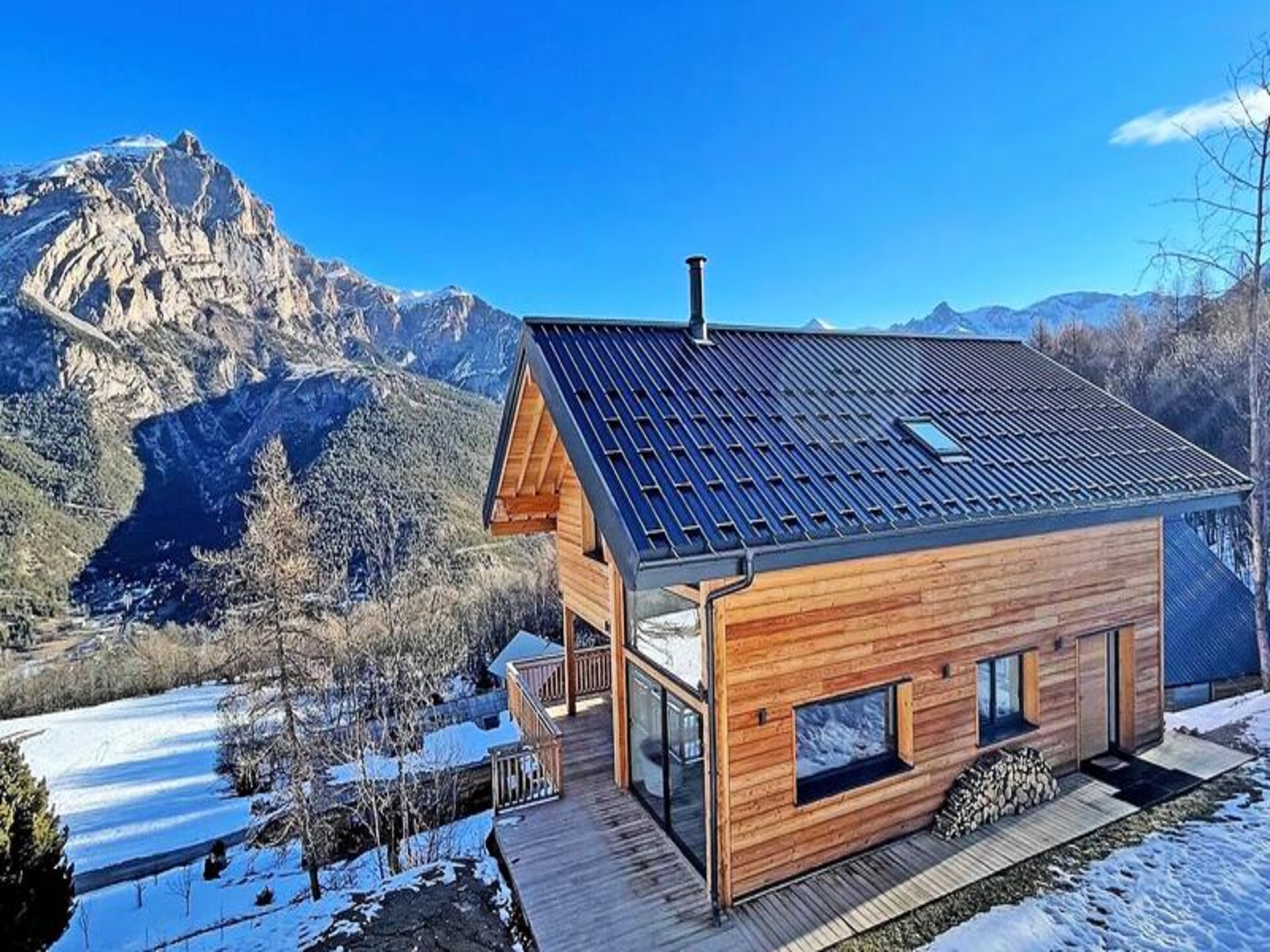Chalet Le Tou: panoramisch uitzicht op Écrins, vlakbij pistes in Puy St Vincent - foto 28