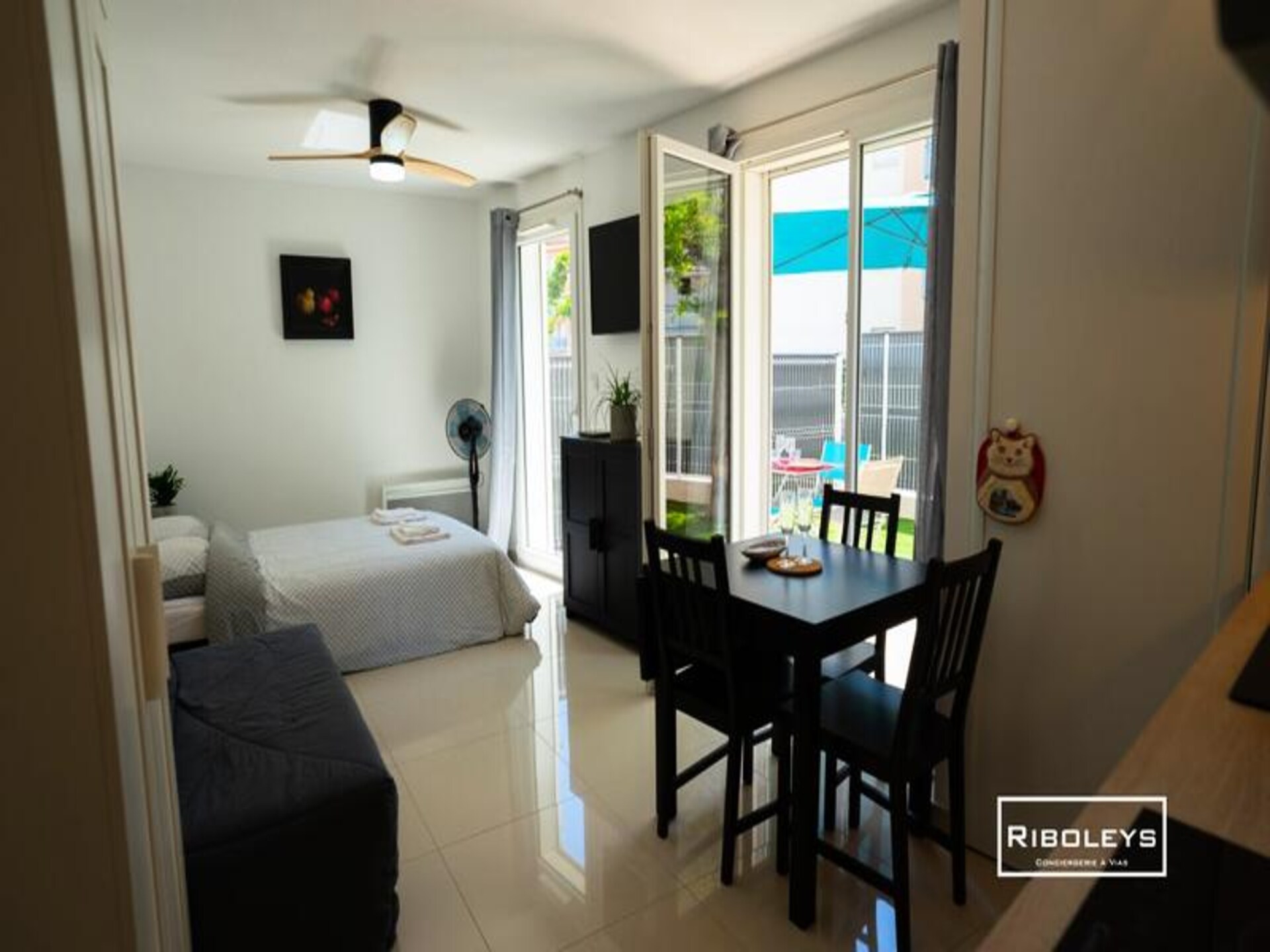 Appartement Vias-plage: 100 meter van strand met eigen tuin - foto 7