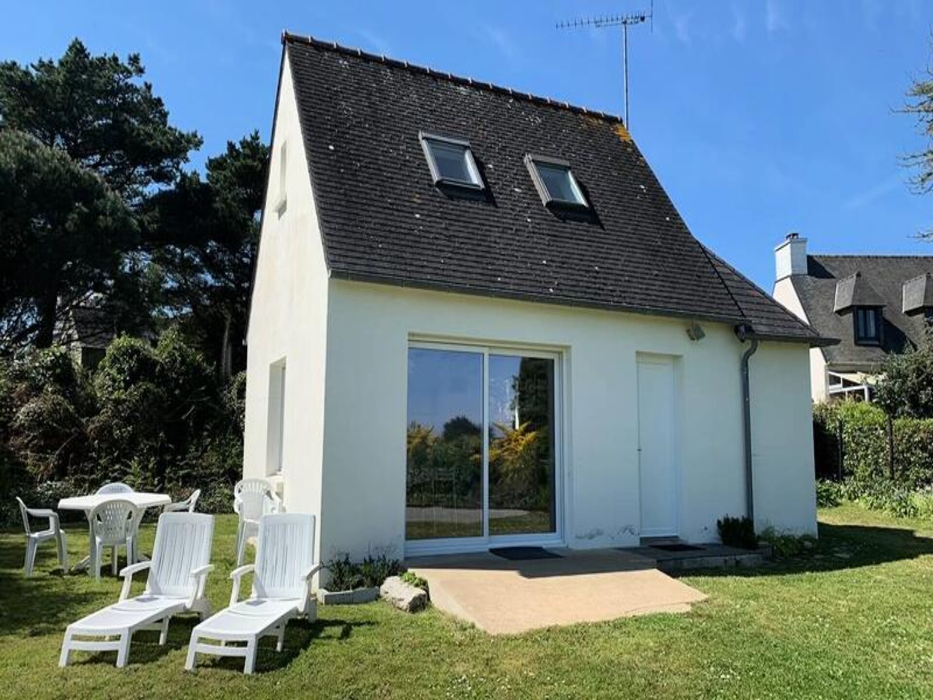Knus appartement met zeezicht op Île Grande, vlakbij de Roze Granietkust - foto 9