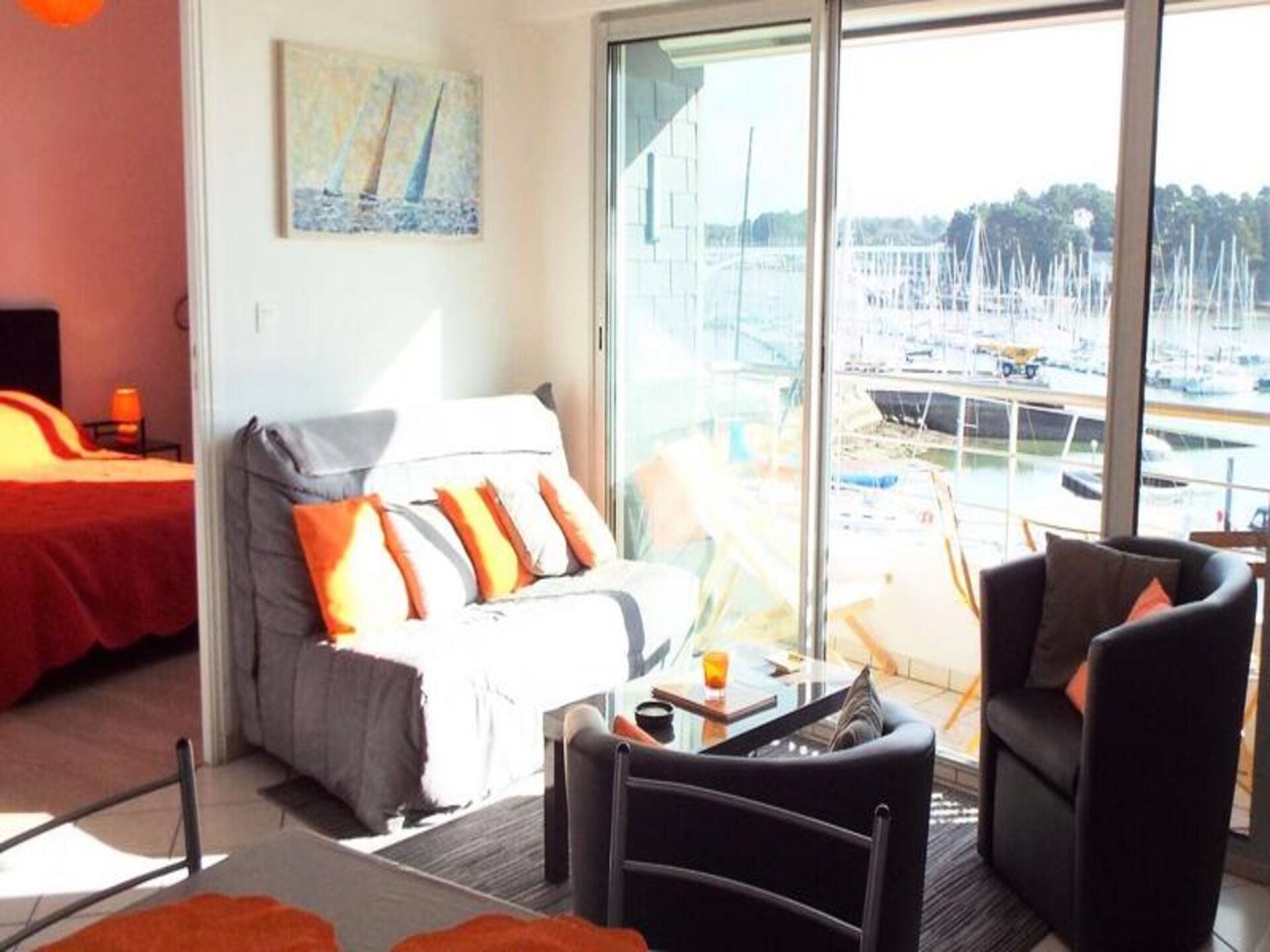 Appartement met havenzicht op 900 meter van het strand in La Trinité-sur-Mer - foto 1