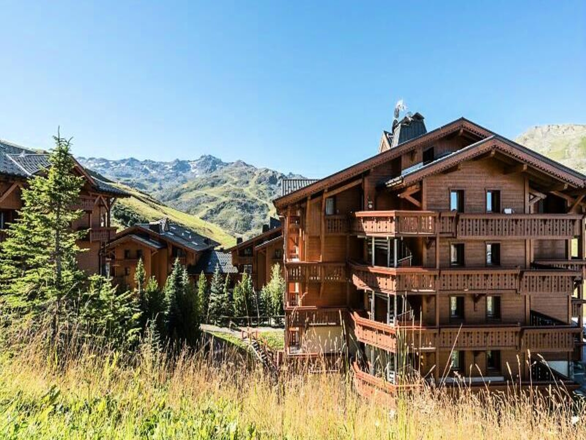 Appartement 6 pers. in Les Menuires met zwembad, sauna en uitzicht op de Alpen - foto 2