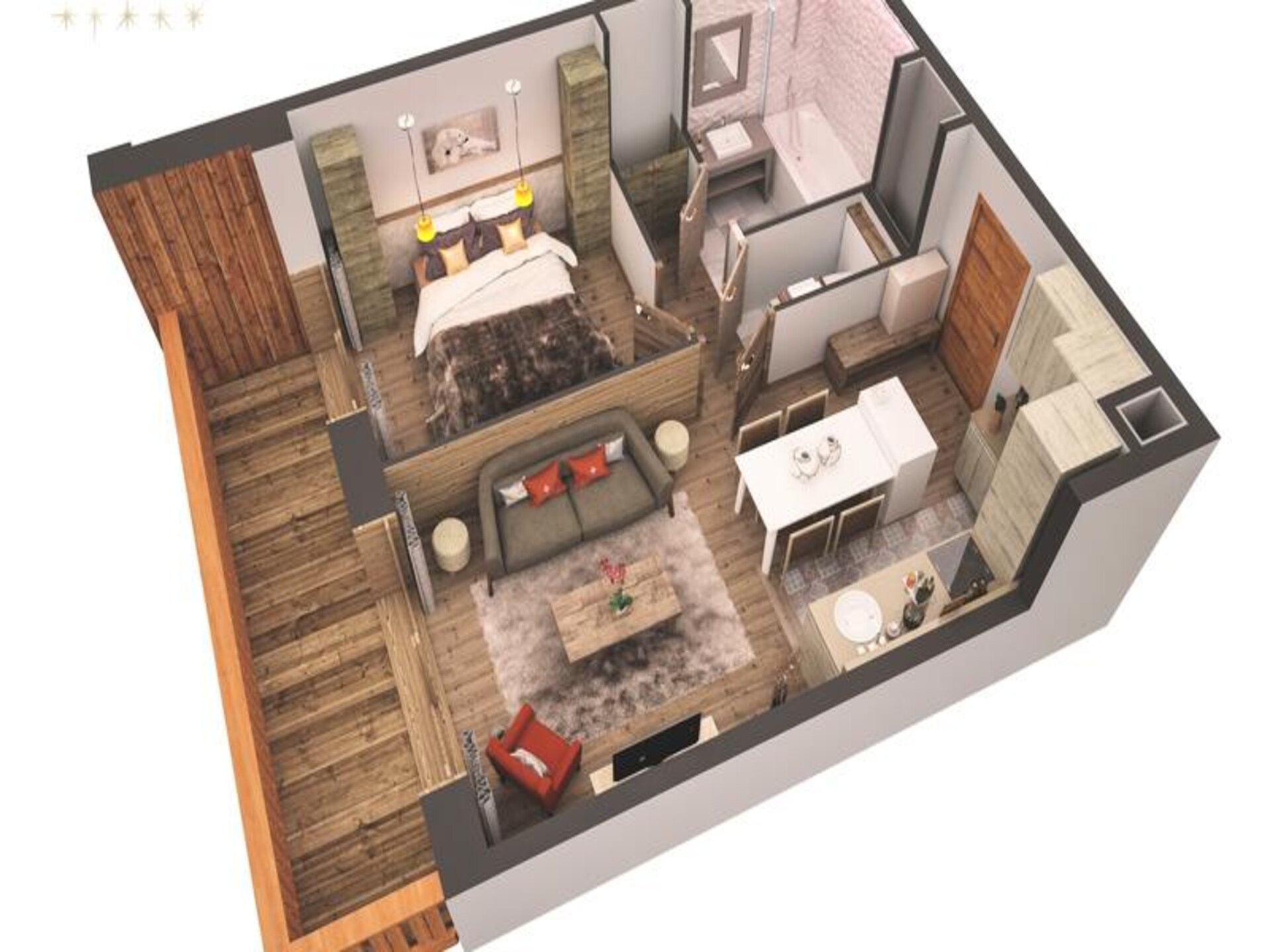 Elegant appartement in Méribel met toegang tot zwembad, sauna en hamam - foto 47