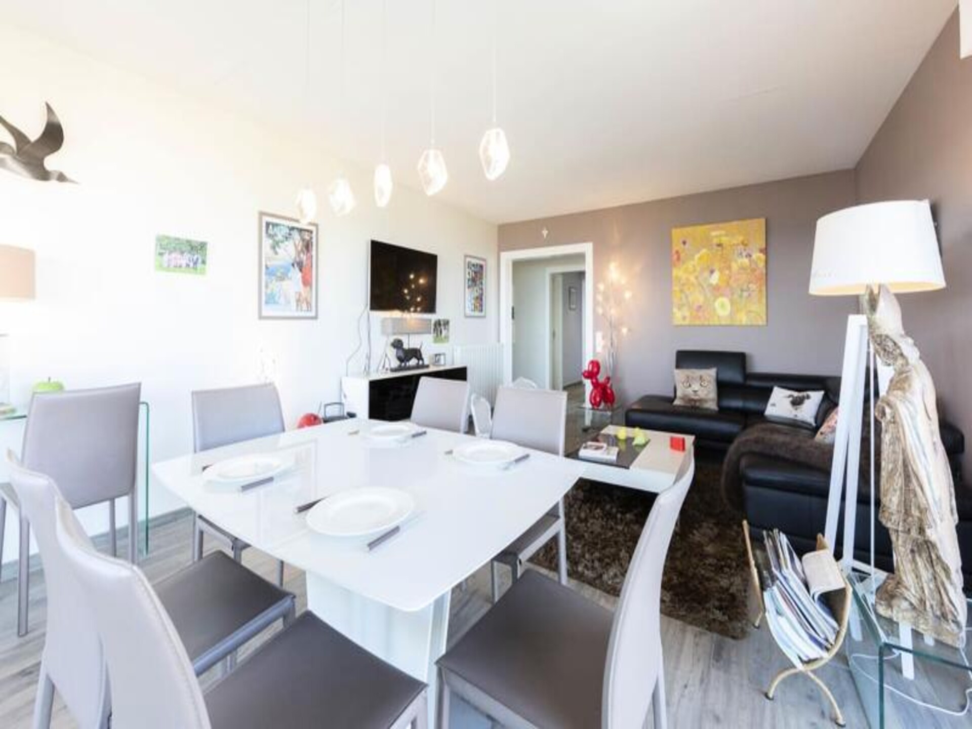 Panoramisch appartement op 12e etage met uitzicht over haven en zee in Antibes - foto 7