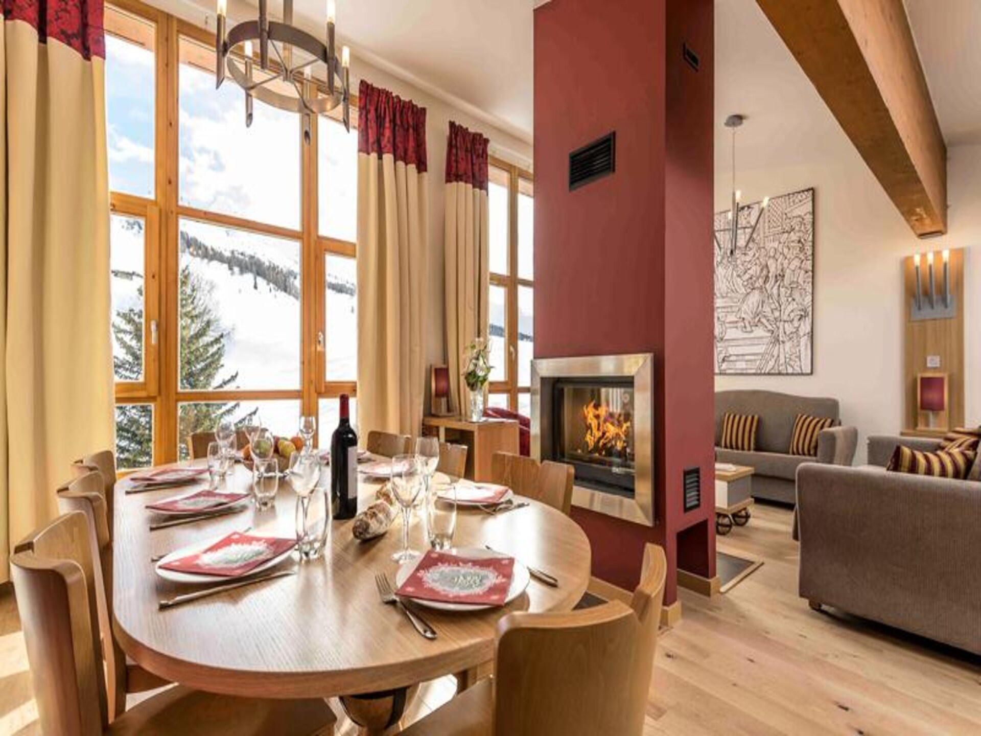 Luxe 6-persoons appartement in Arc 1800 met zwembad en uitzicht op de Mont-Blanc - foto 14