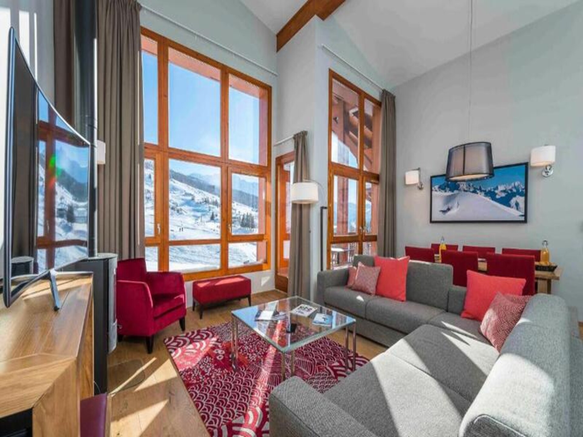 Luxe 6-persoons appartement in Arc 1800 met zwembad en uitzicht op de Mont-Blanc - foto 21